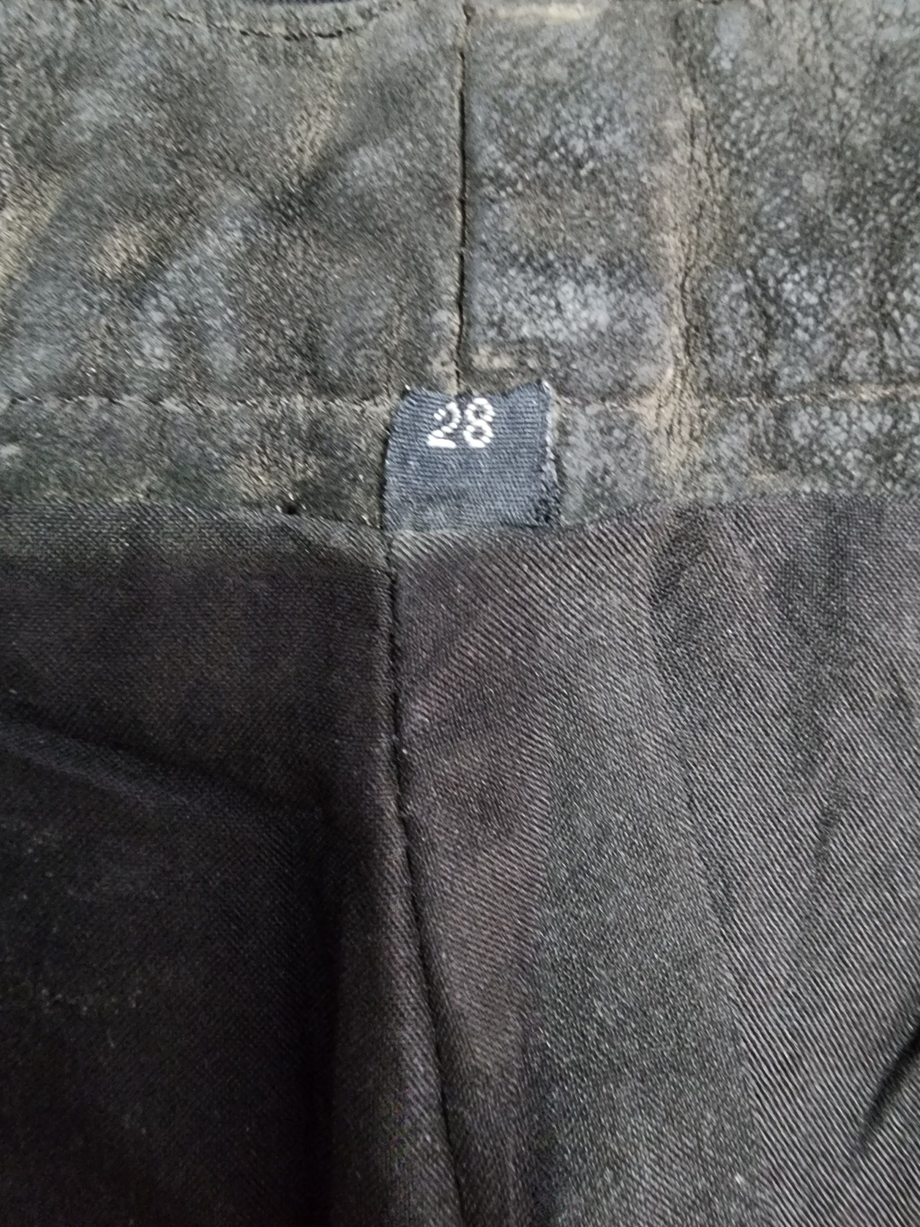 Genuine Leather Brown men's leather pants. Size US 28 / EU 44 - 10 Thumbnail