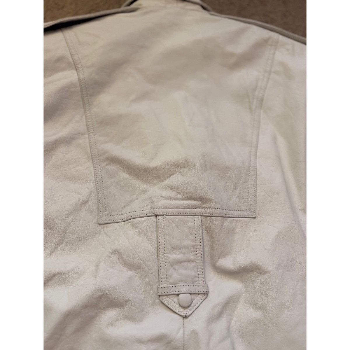Vintage VINTAGE WHITE WILSONS LEATHER 80’S LEATHER JACKET Size US M / EU 48-50 / 2 - 17 Thumbnail