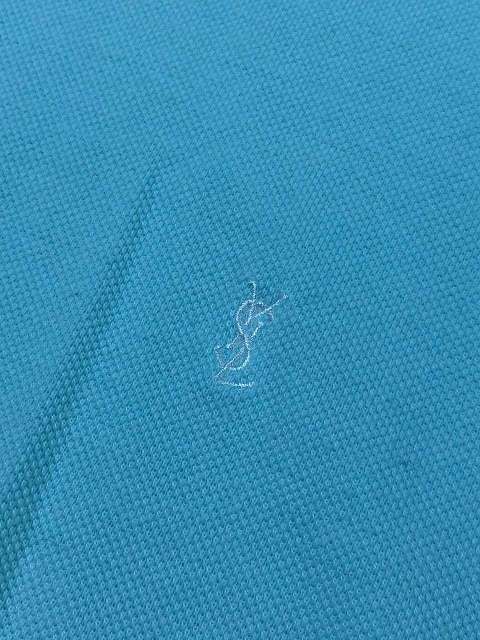 Yves Saint Laurent Vintage Polo Yves Saint Laurent blue T-shirt Y2K Size US XXL / EU 58 / 5 - 5 Thumbnail
