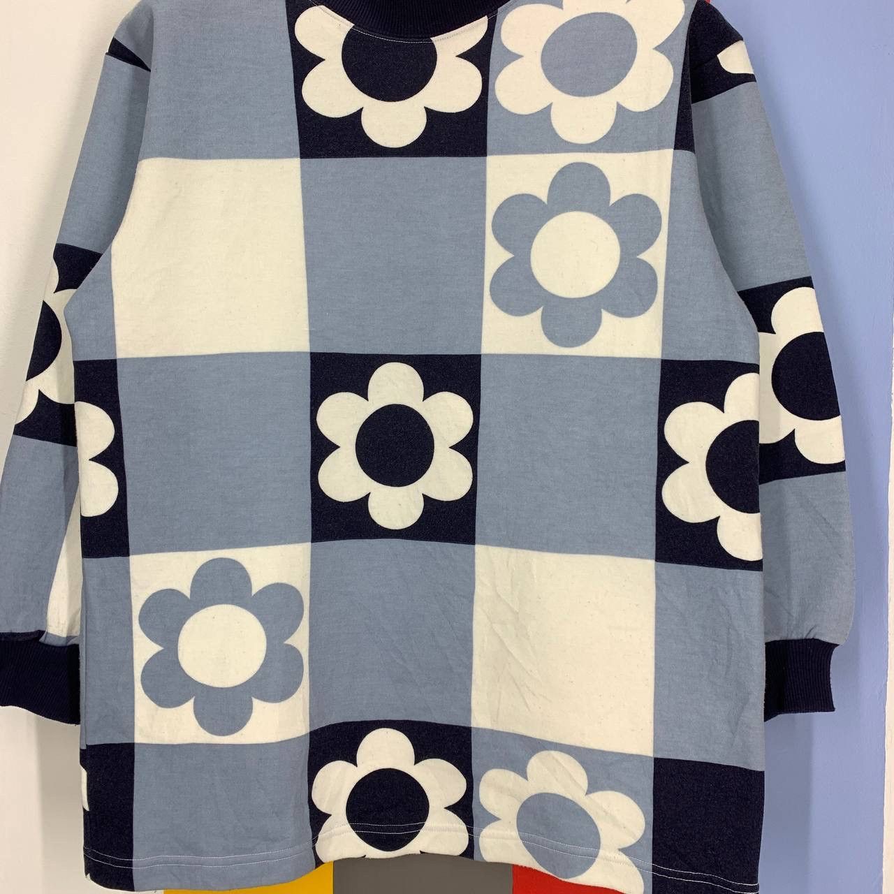 Other Flower Design Crew Neck Sweatshirt #2417-13 Size M / US 6-8 / IT 42-44 - 2 Thumbnail
