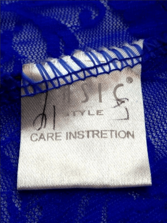Japanese Brand Blue lace blouse with feathers sz S Size S / US 4 / IT 40 - 8 Thumbnail