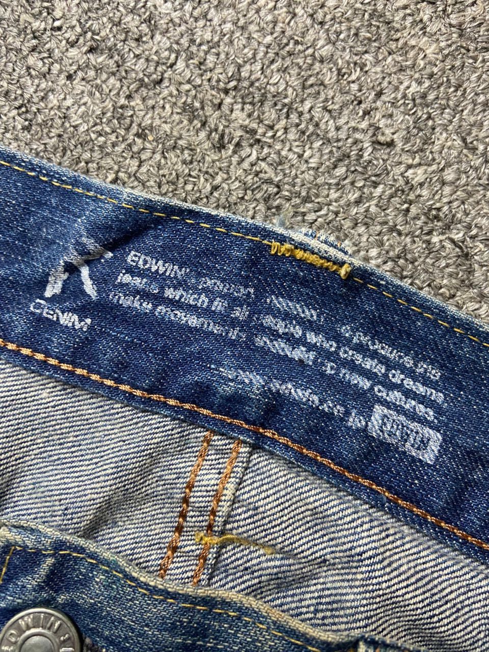 Edwin EDWIN 503 Distressed Denim Jeans (164) Size US 37 - 7 Thumbnail