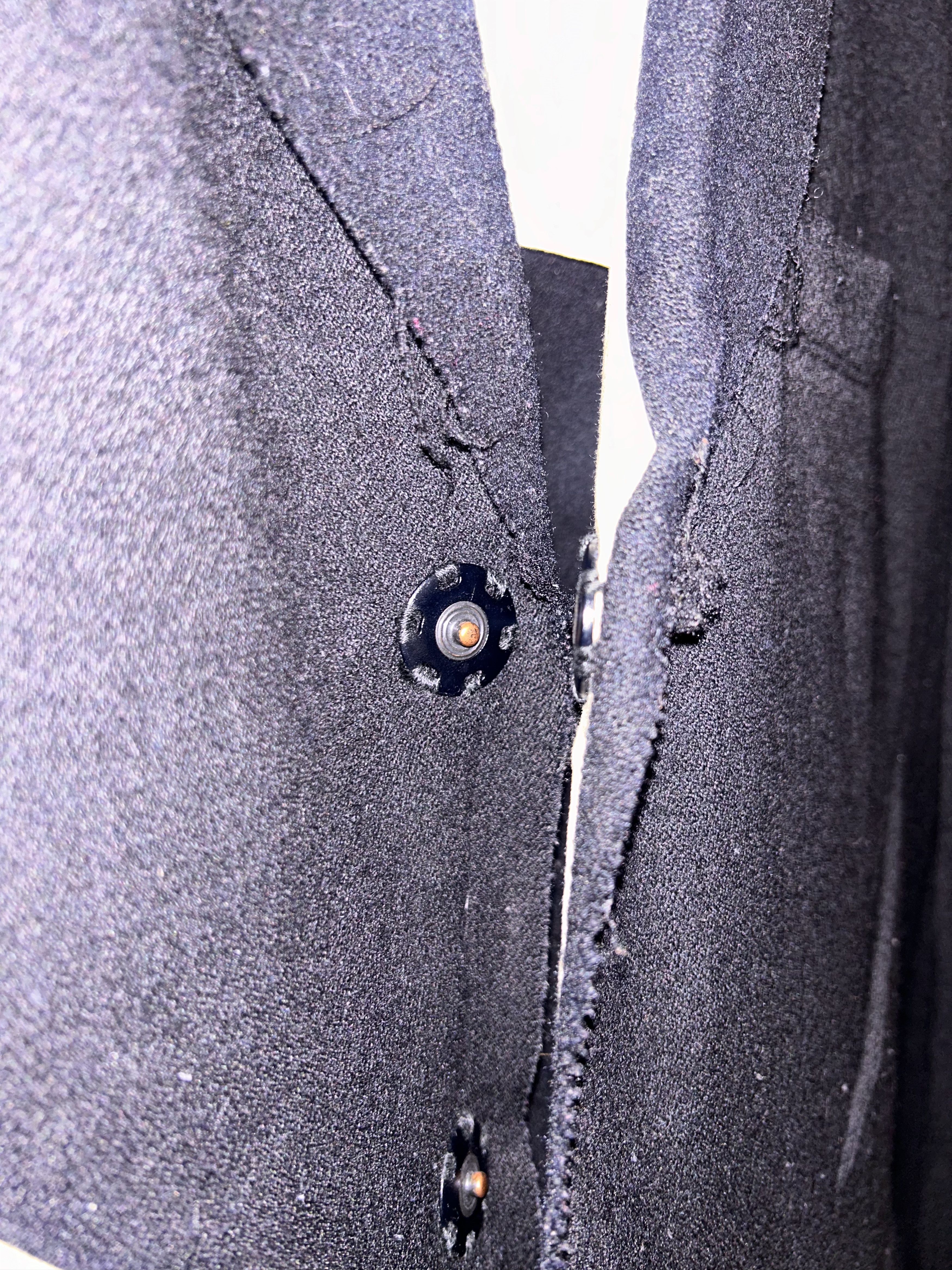 Yohji Yamamoto Black Wool Blazer Size 50L - 15 Thumbnail