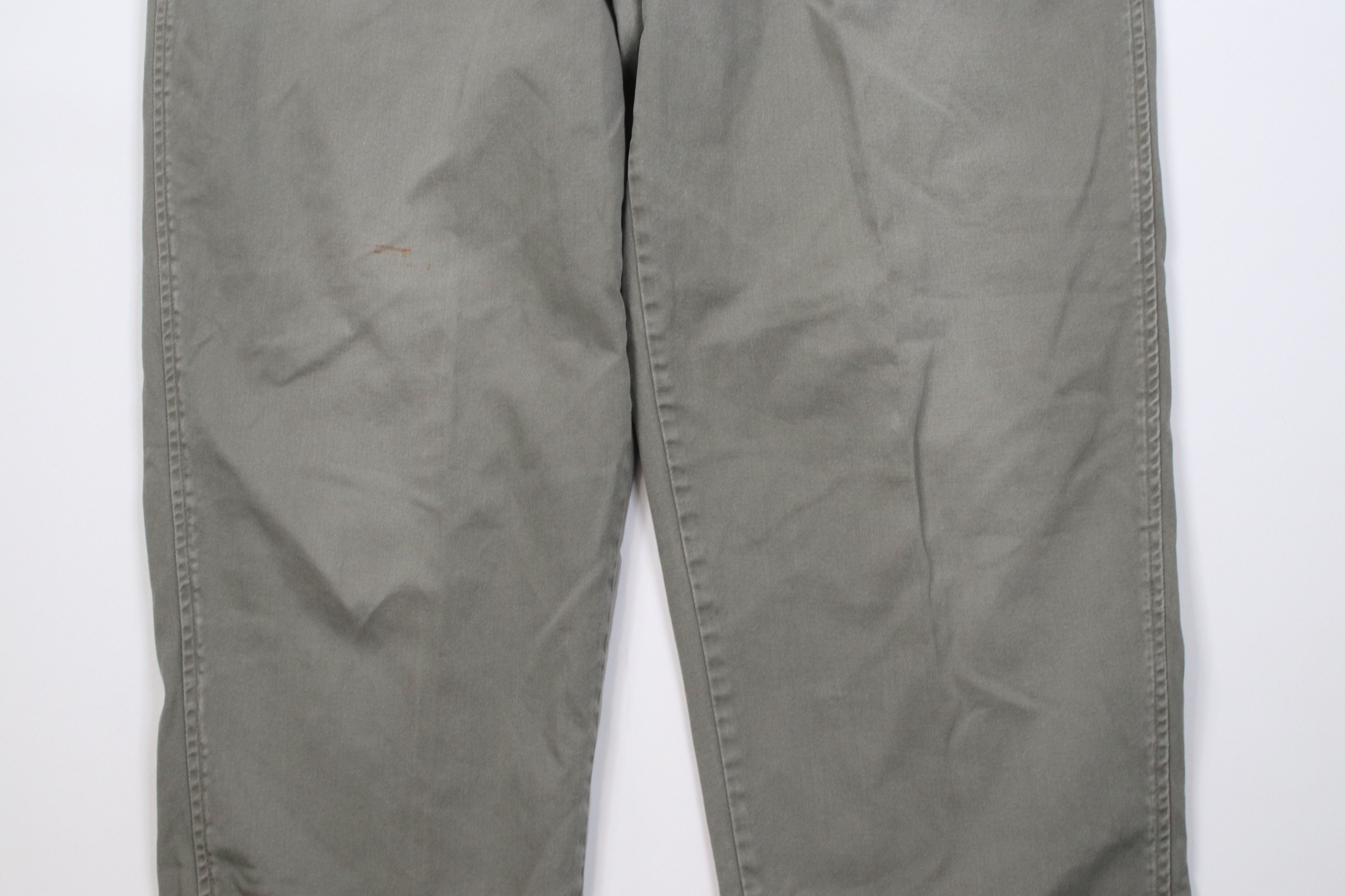 Polo Ralph Lauren Vintage 70s 80s Ralph Lauren Wide Leg Chino Pants Green USA Size US 36 / EU 52 - 3 Thumbnail