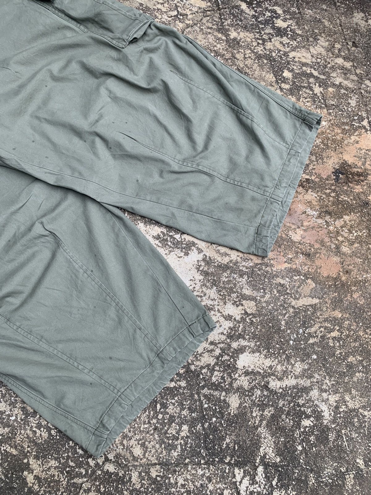 Japanese Brand China Crying Center Green Army Baggy Baloon Canvas Pants Size US 36 / EU 52 - 3 Thumbnail