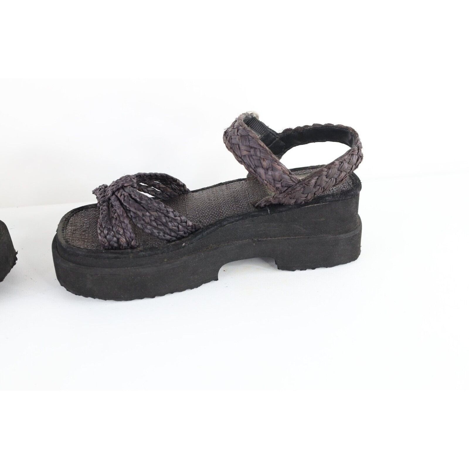 SKECHERS × Vintage Vintage 90s Y2K Skechers Roped Chunky Platforms Size US 8 / IT 38 - 7 Thumbnail