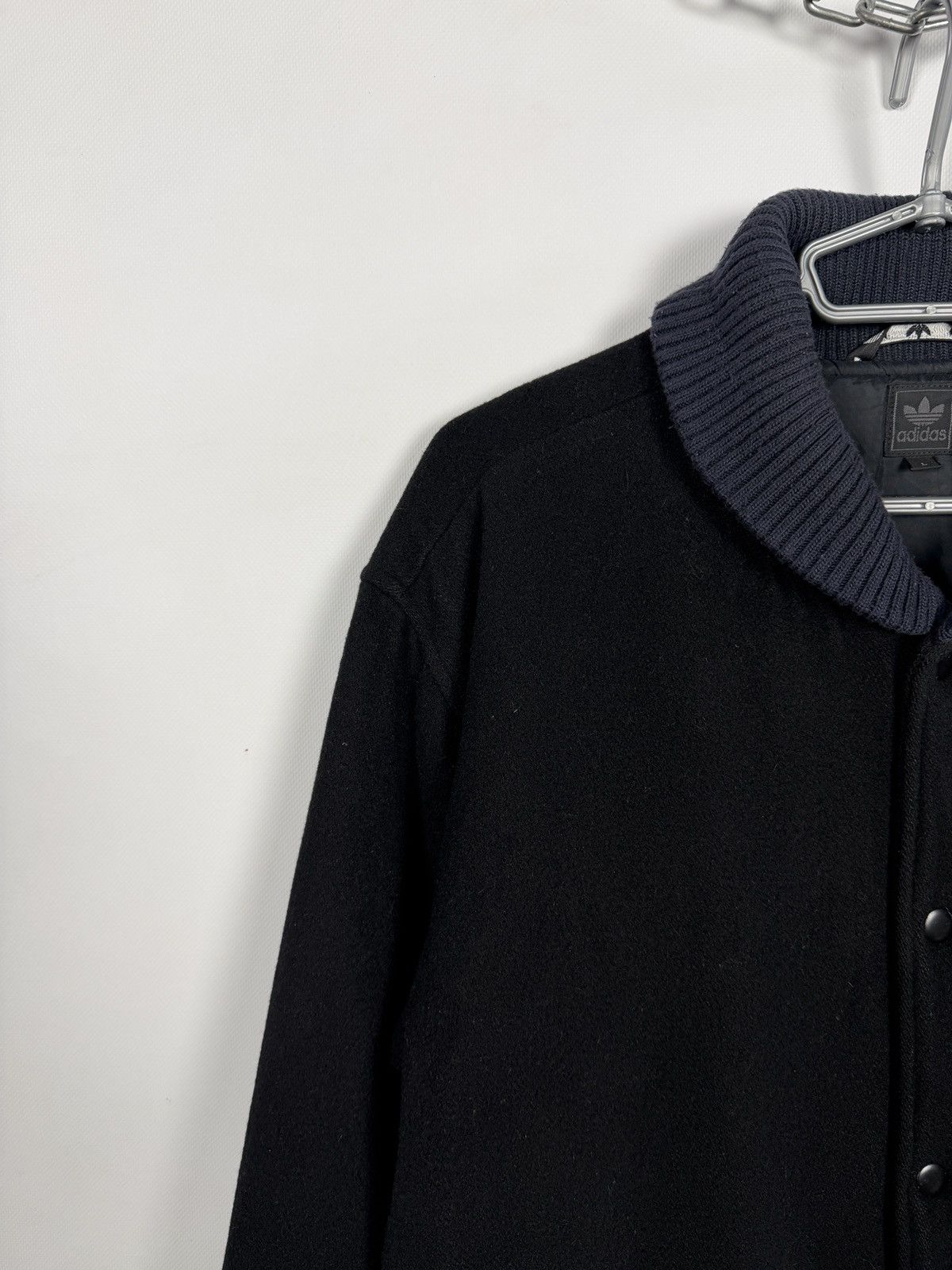 Adidas Adidas Originals Y2K Varsity Bomber Wool Jacket Snap Buttons Size US L / EU 52-54 / 3 - 3 Thumbnail