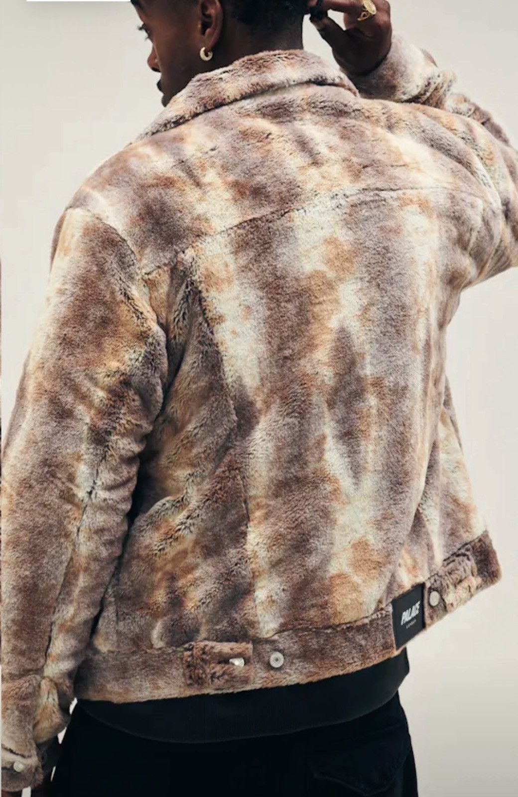 Palace Faux Fur Trucker Jacket
