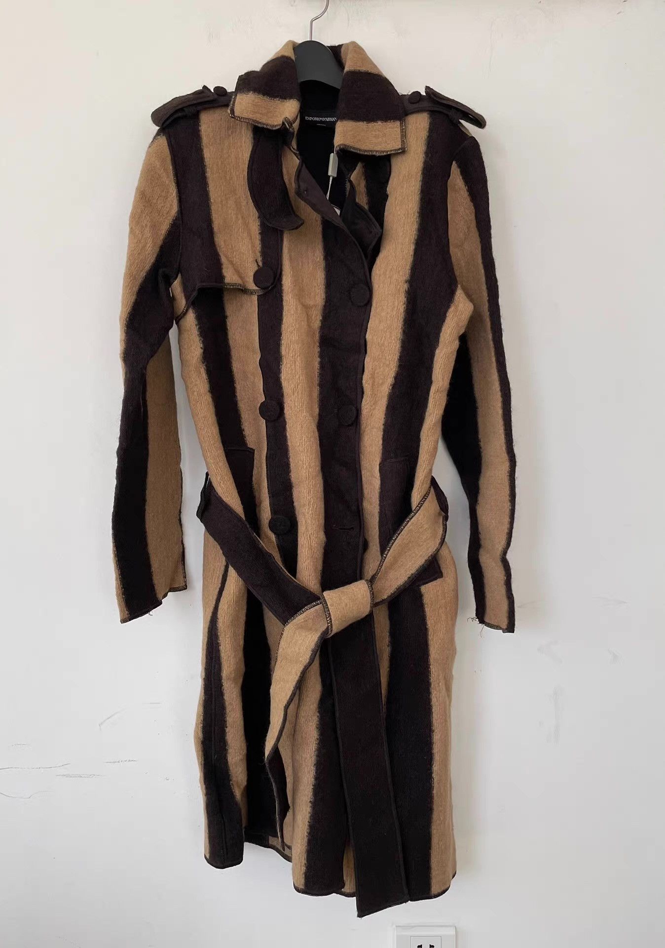 Emporio Armani Emporio Armani Women's Knit Trench Coat Ｑ21 Size XL / US 12-14 / IT 48-50 - 1 Thumbnail
