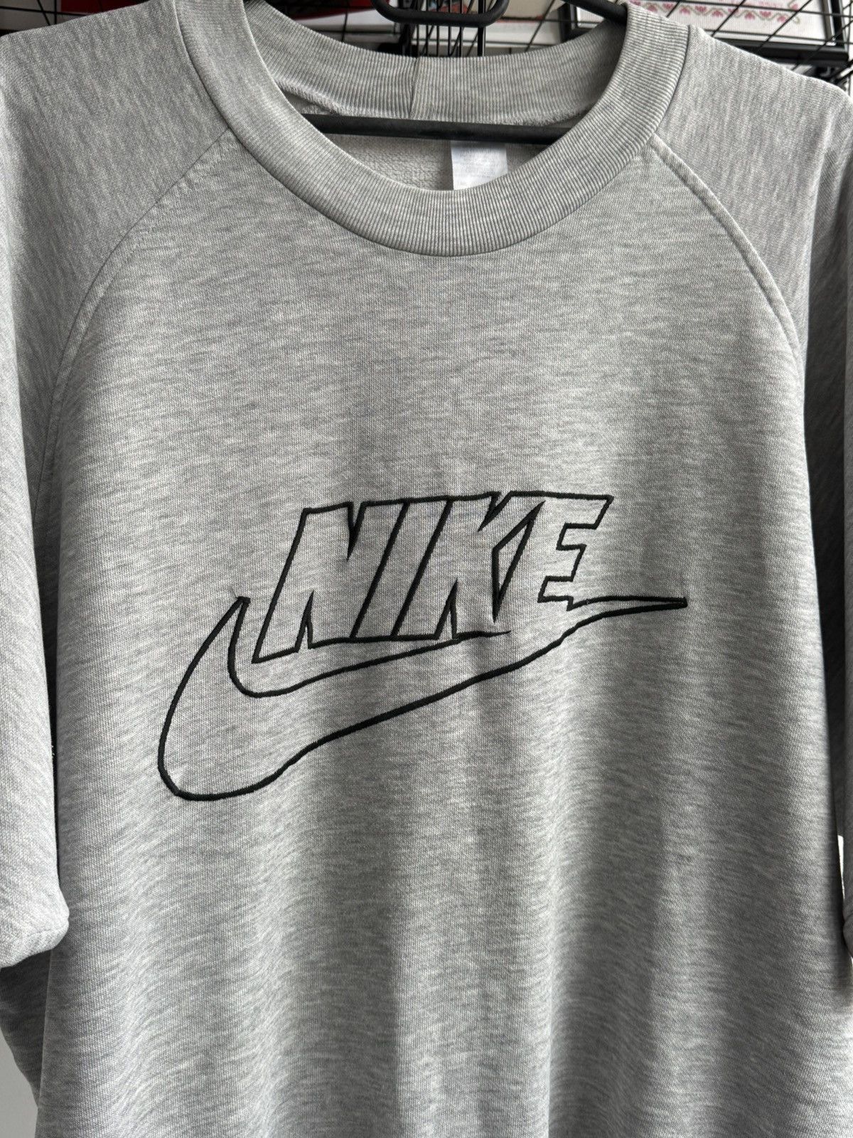 Nike Vintage 80s Nike Big Logo Short Sleeve Sweatshirt Size US L / EU 52-54 / 3 - 2 Thumbnail