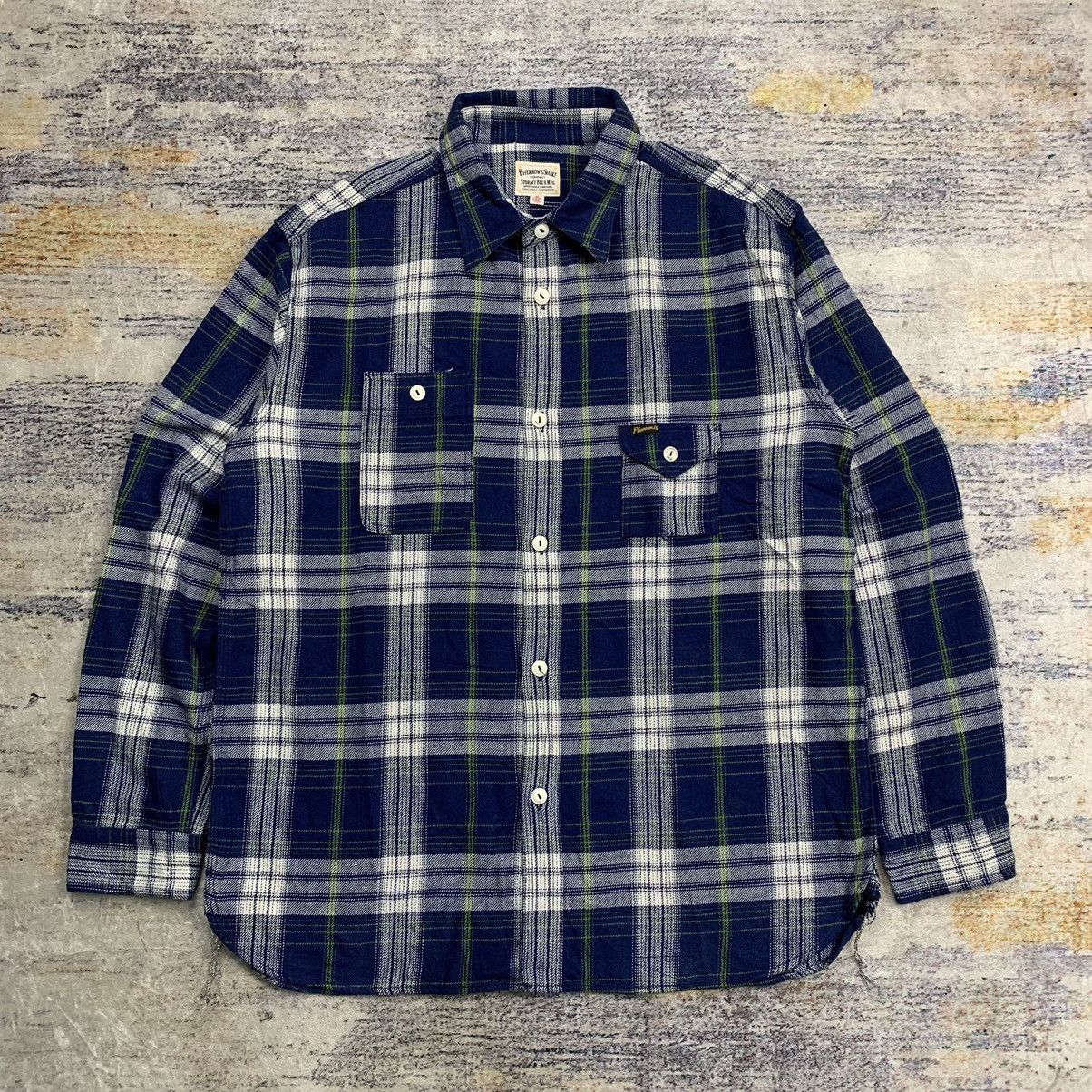Pherrows stormy blue chambray flannel