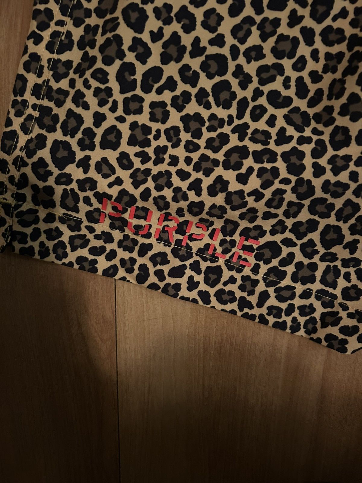 Other Leopard Print Purple Shorts Size US 30 / EU 46 - 2 Thumbnail