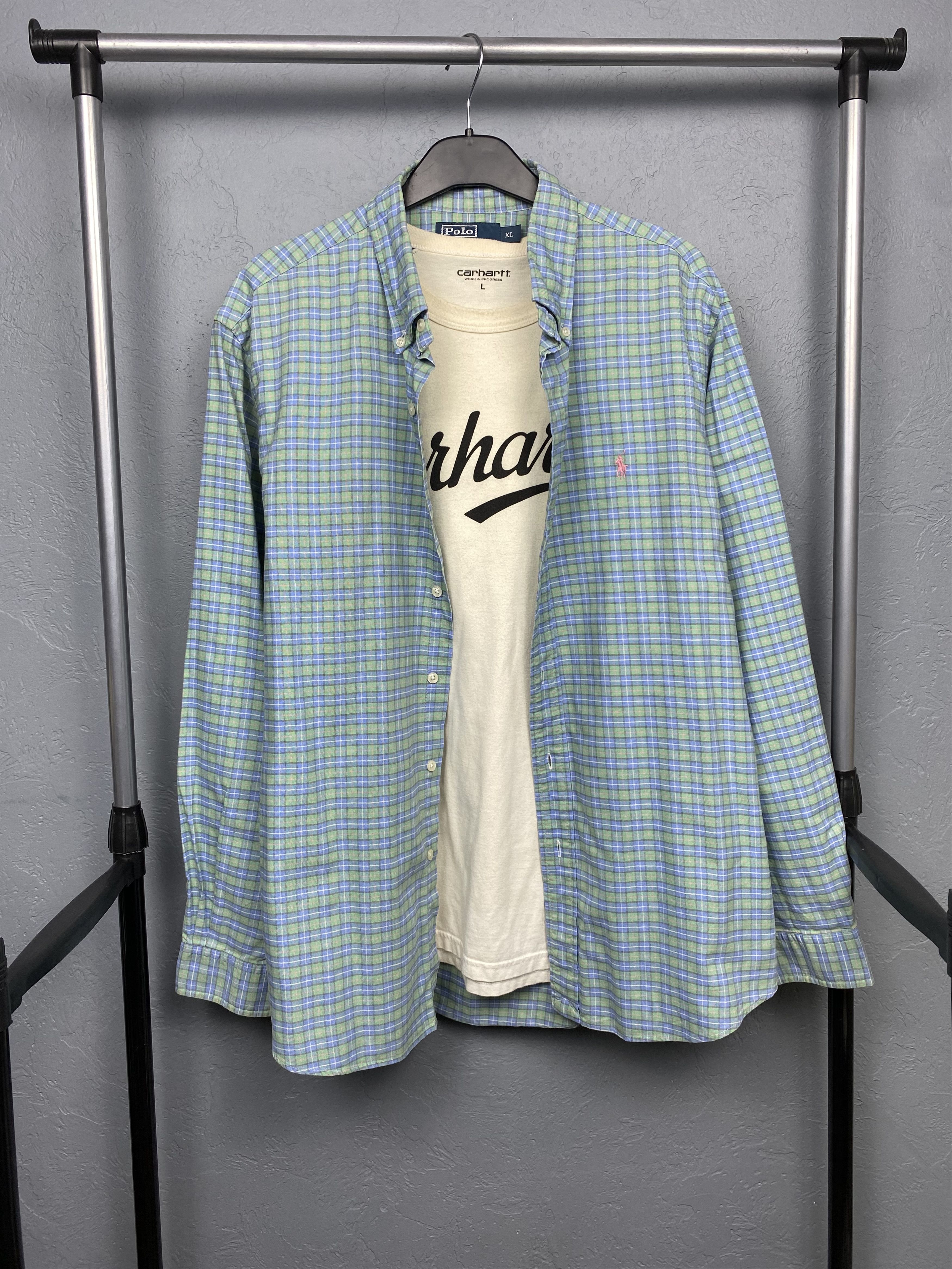 Polo Ralph Lauren Polo Ralph Lauren Vintage Mens Heavy Cotton Plaid Shirt Size US XL / EU 56 / 4 - 1 Thumbnail