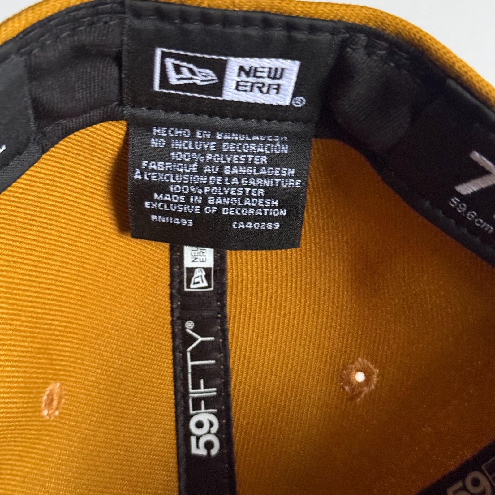 New Era Detroit Tigers New Era Vintage Gold 59FIFTY Fitted Hat 7 1/2 Size ONE SIZE - 6 Thumbnail
