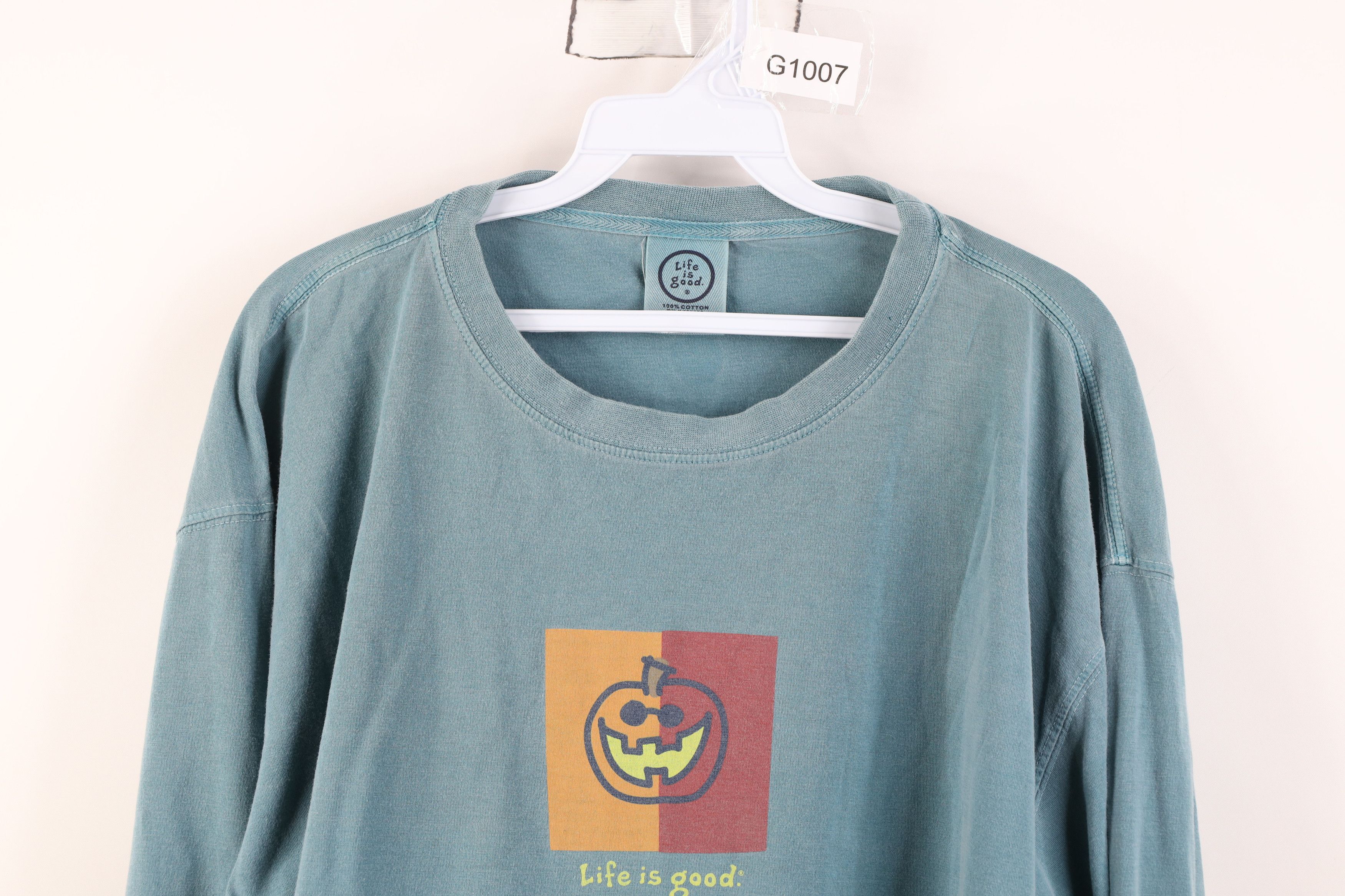 Life is Good Vintage Y2K Life is Good Pumpkin Long Sleeve T-Shirt Size US XL / EU 56 / 4 - 2 Thumbnail
