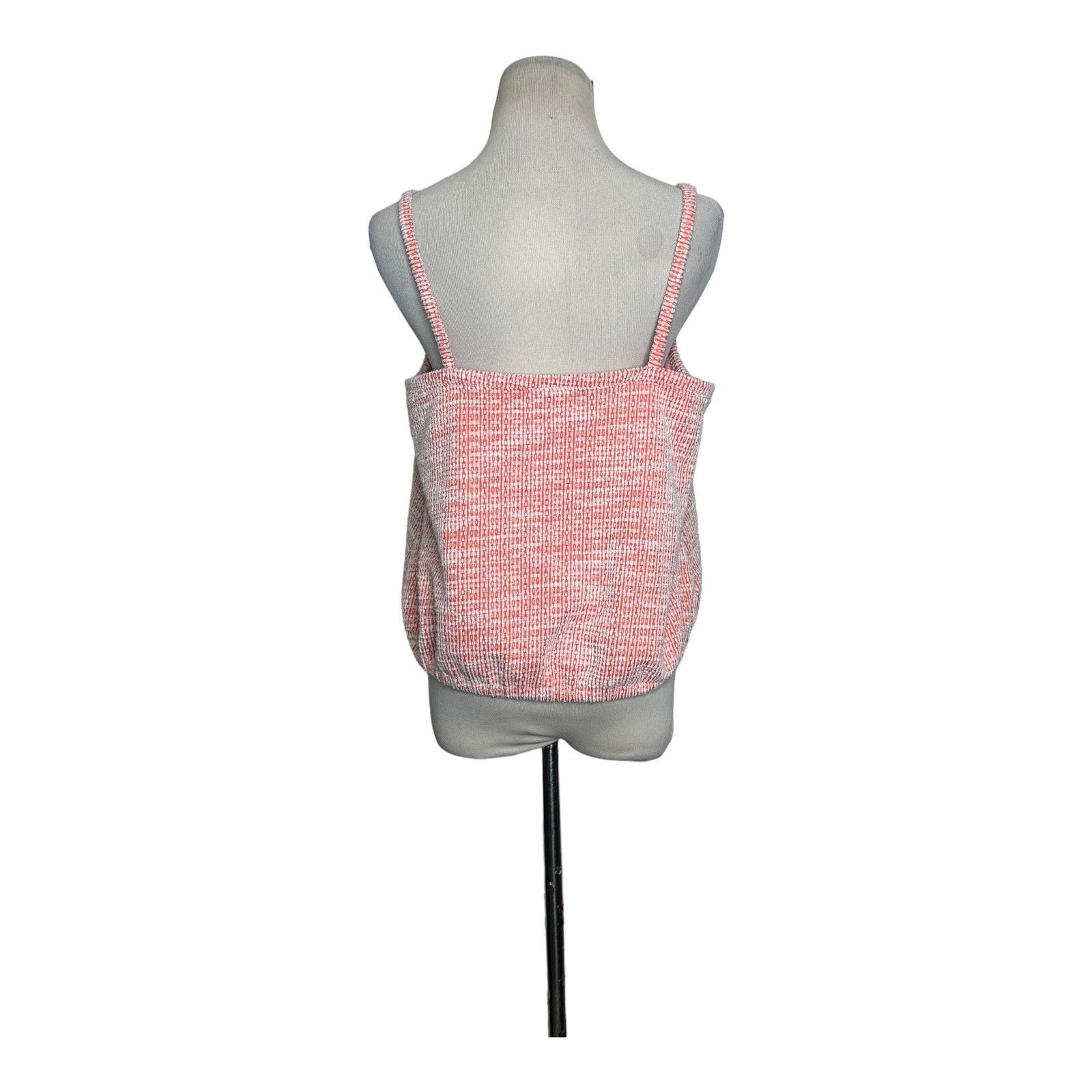 Loft Loft orange textured fabric cami tank top size M Size M / US 6-8 / IT 42-44 - 2 Thumbnail
