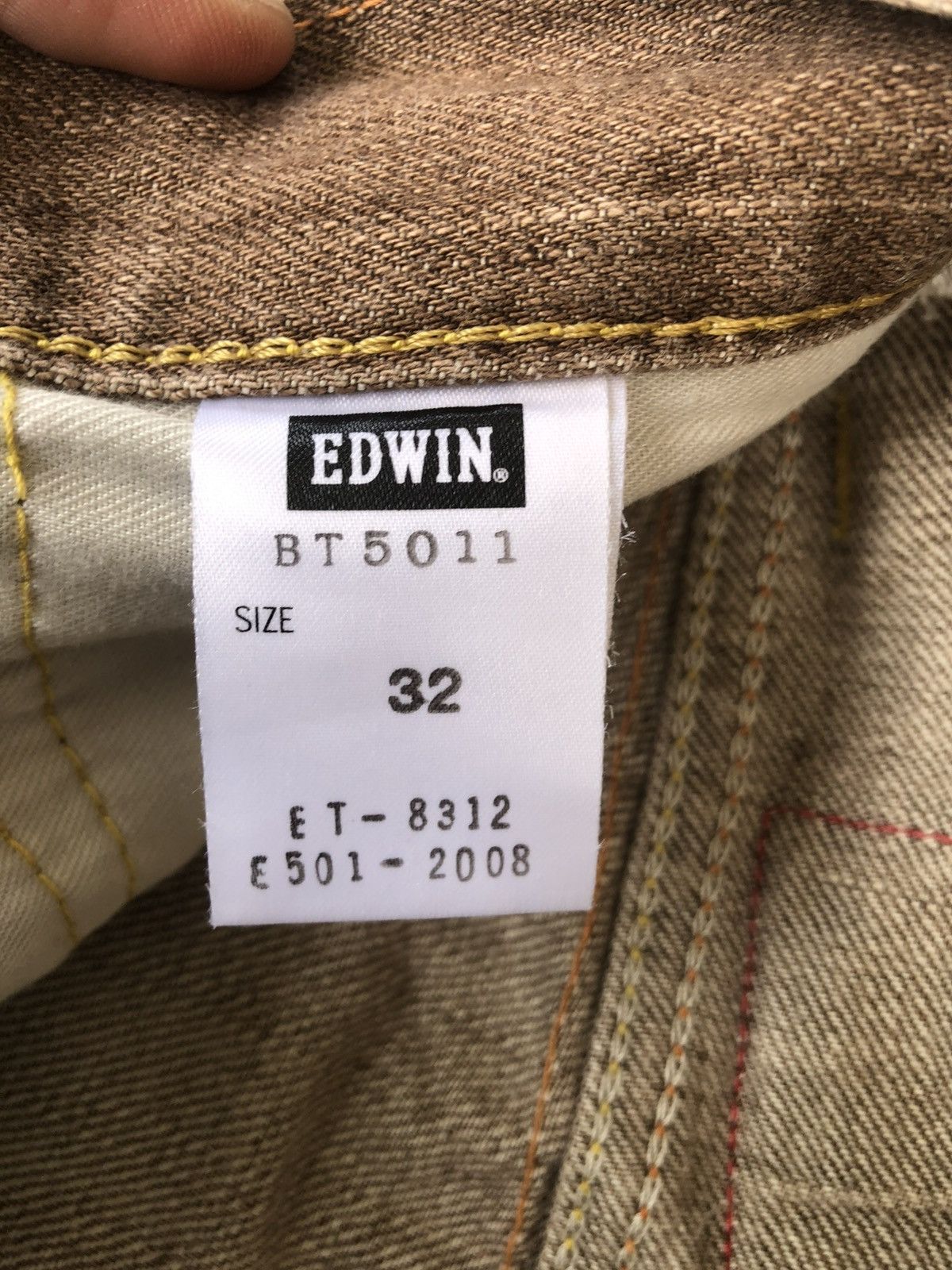 If Six Was Nine Japanese Edwin 503 Flared Jeans Distressed Size US 33 - 19 Thumbnail