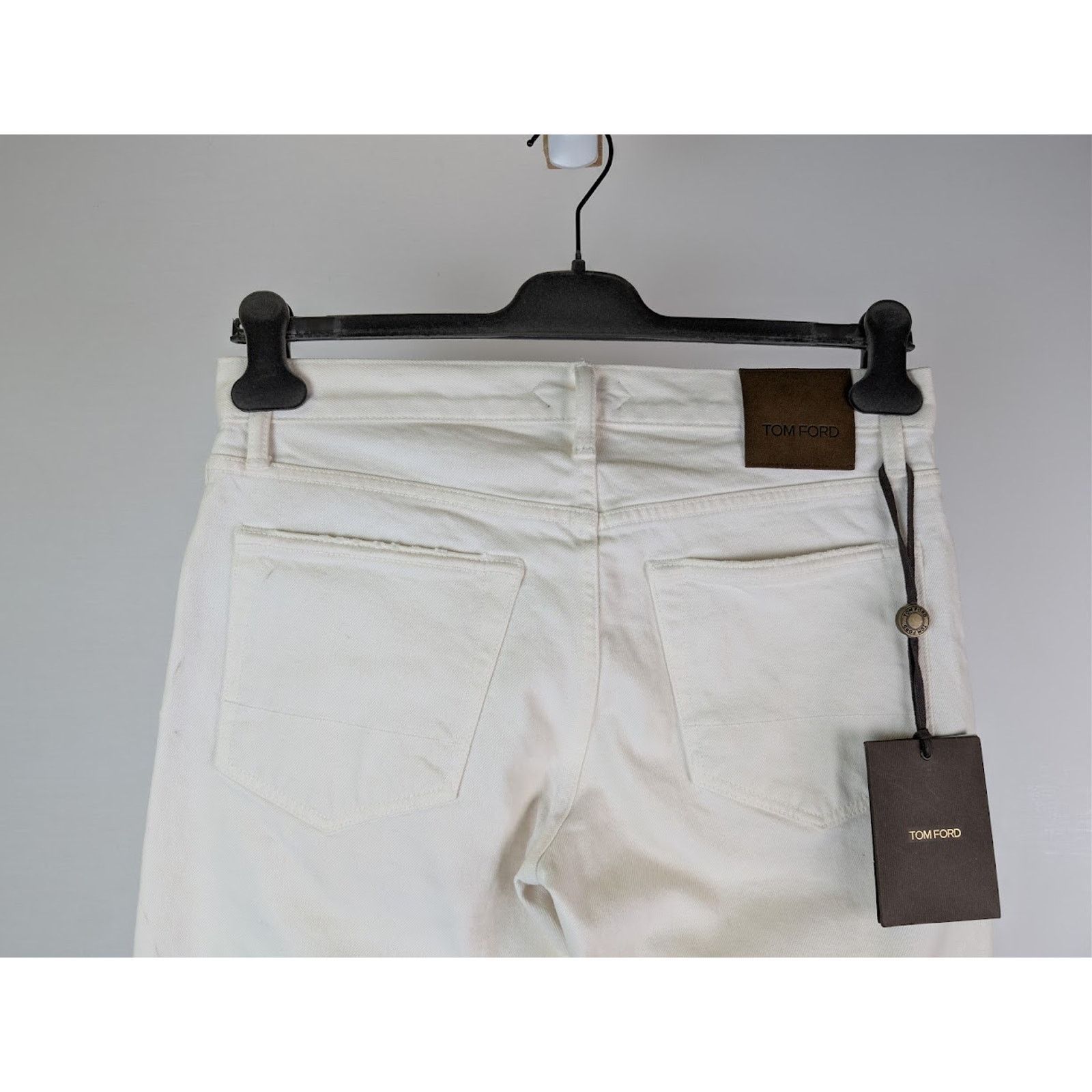 Tom Ford o1rshd1 Denim Slim Jeans in Aged Gum White Size US 36 / EU 52 - 13 Thumbnail