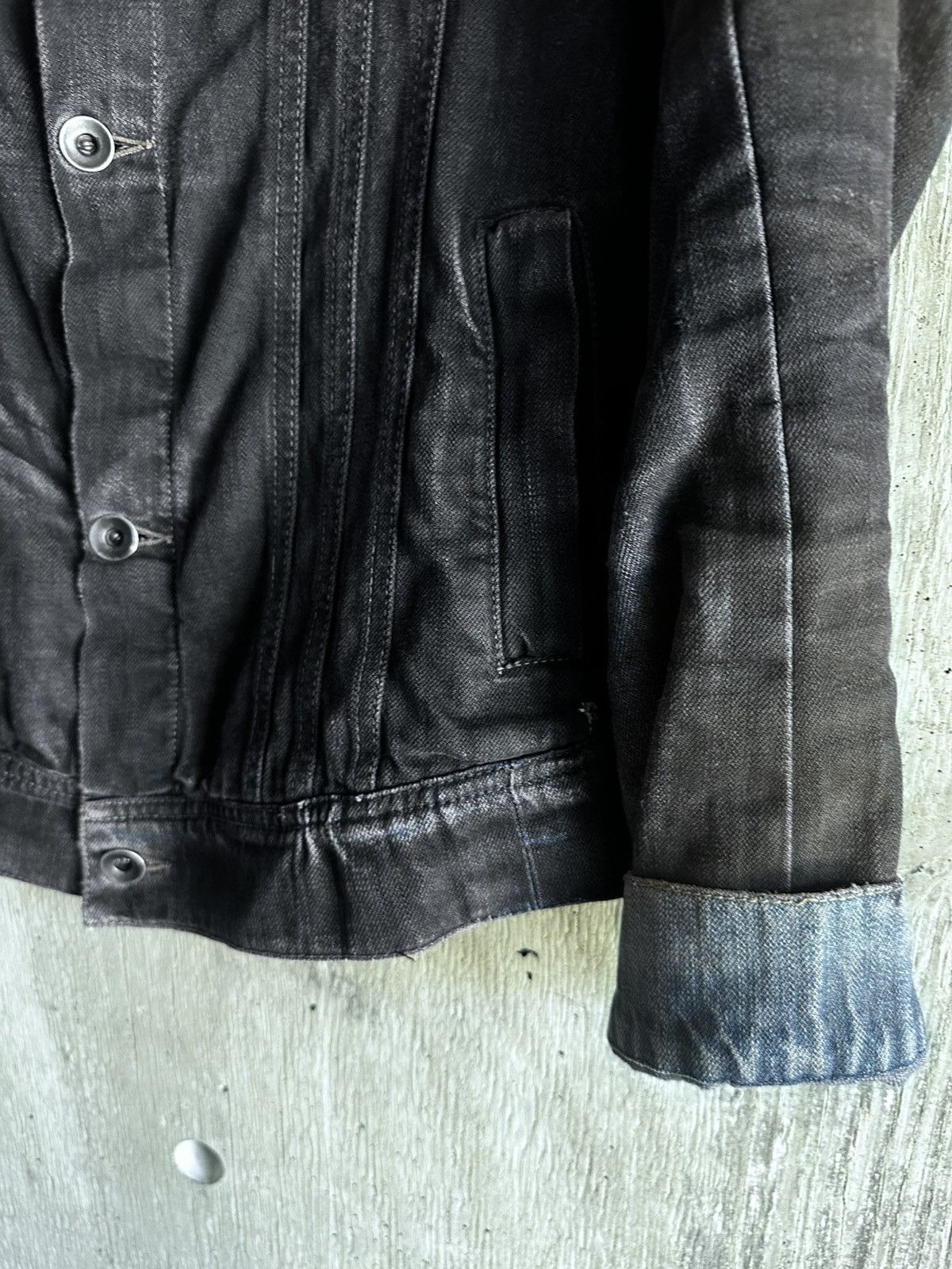 Rick Owens × Rick Owens Drkshdw RICK OWENS DENIM JACKET ARCHIVE WASHED DYE FW06 DUSTULATOR Size US M / EU 48-50 / 2 - 9 Thumbnail