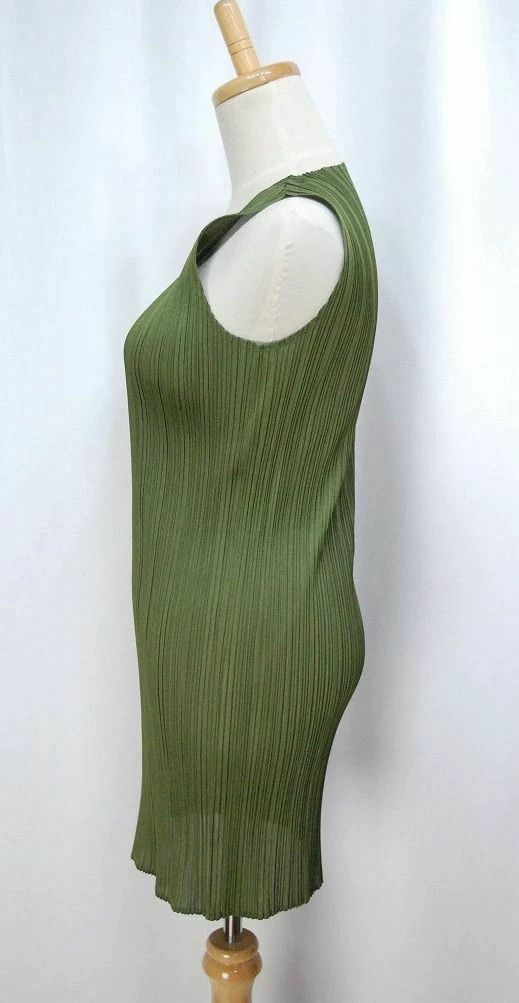 Issey Miyake issey miyake size:2 Grass green vest dress 2505-Nextarrow Size 42" / US 20 - 2 Thumbnail