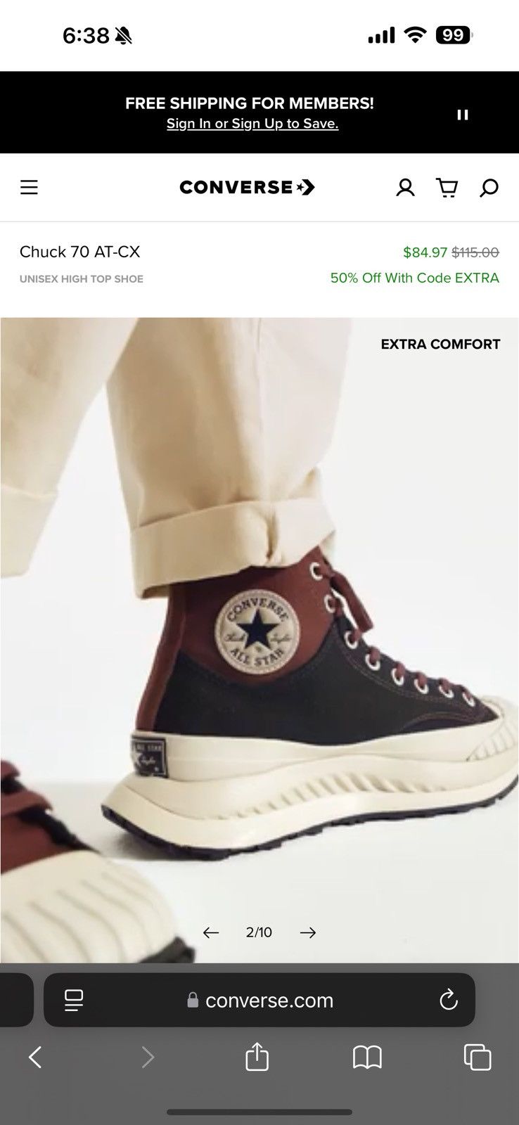 Converse Chuck 70 AT-CX Size US 9 / EU 42 - 10 Thumbnail