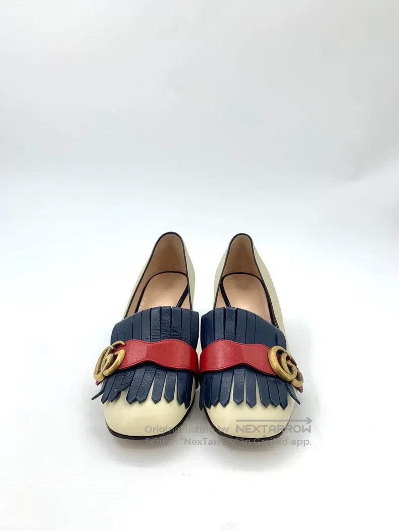 Gucci Gucci Colour-blocked tassels Mary Jane thick heels Size US 5 / IT 35 - 3 Thumbnail