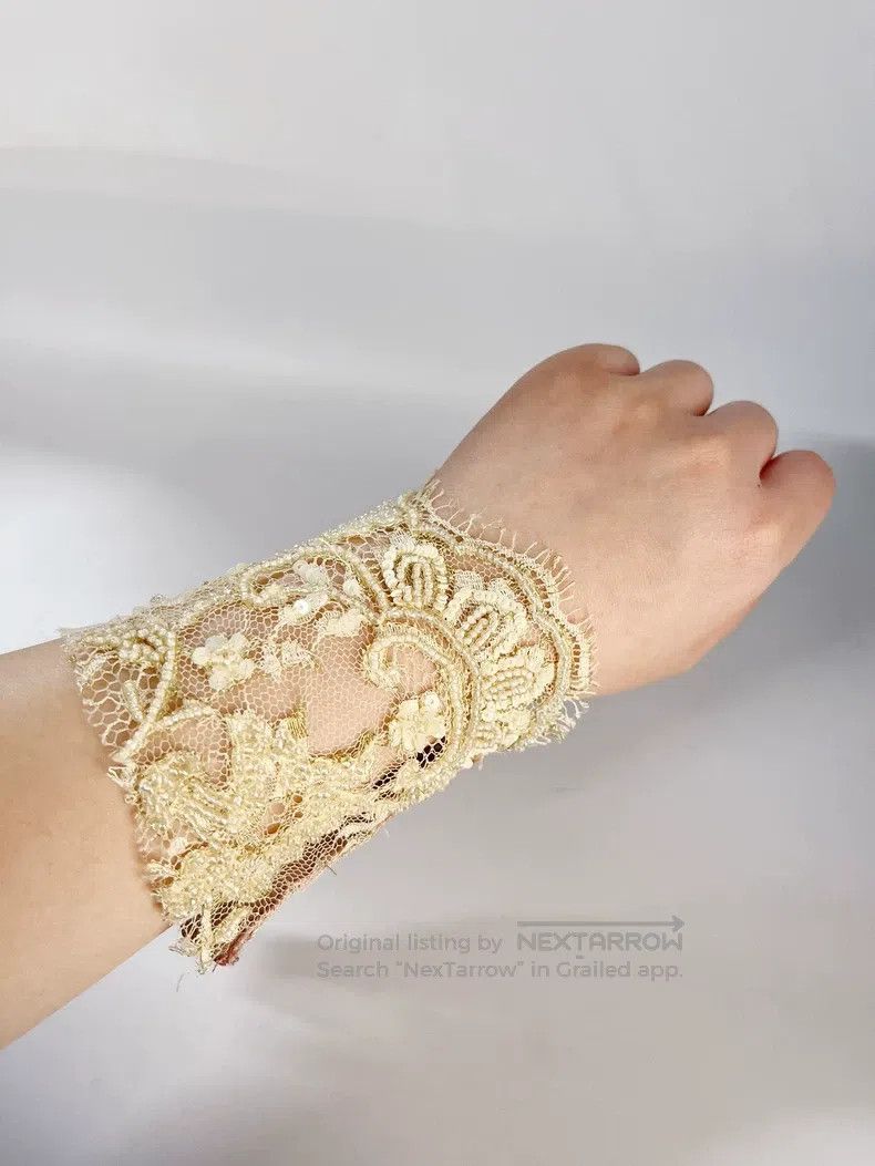Share Spirit Homme Share Spirit Homme Lace Beaded Bracelet Cuff Accessory Size ONE SIZE - 8 Thumbnail