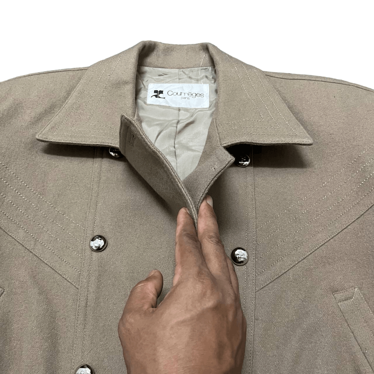 Courreges Vintage Courregers Paris Wool Jacket Size M / US 6-8 / IT 42-44 - 5 Thumbnail