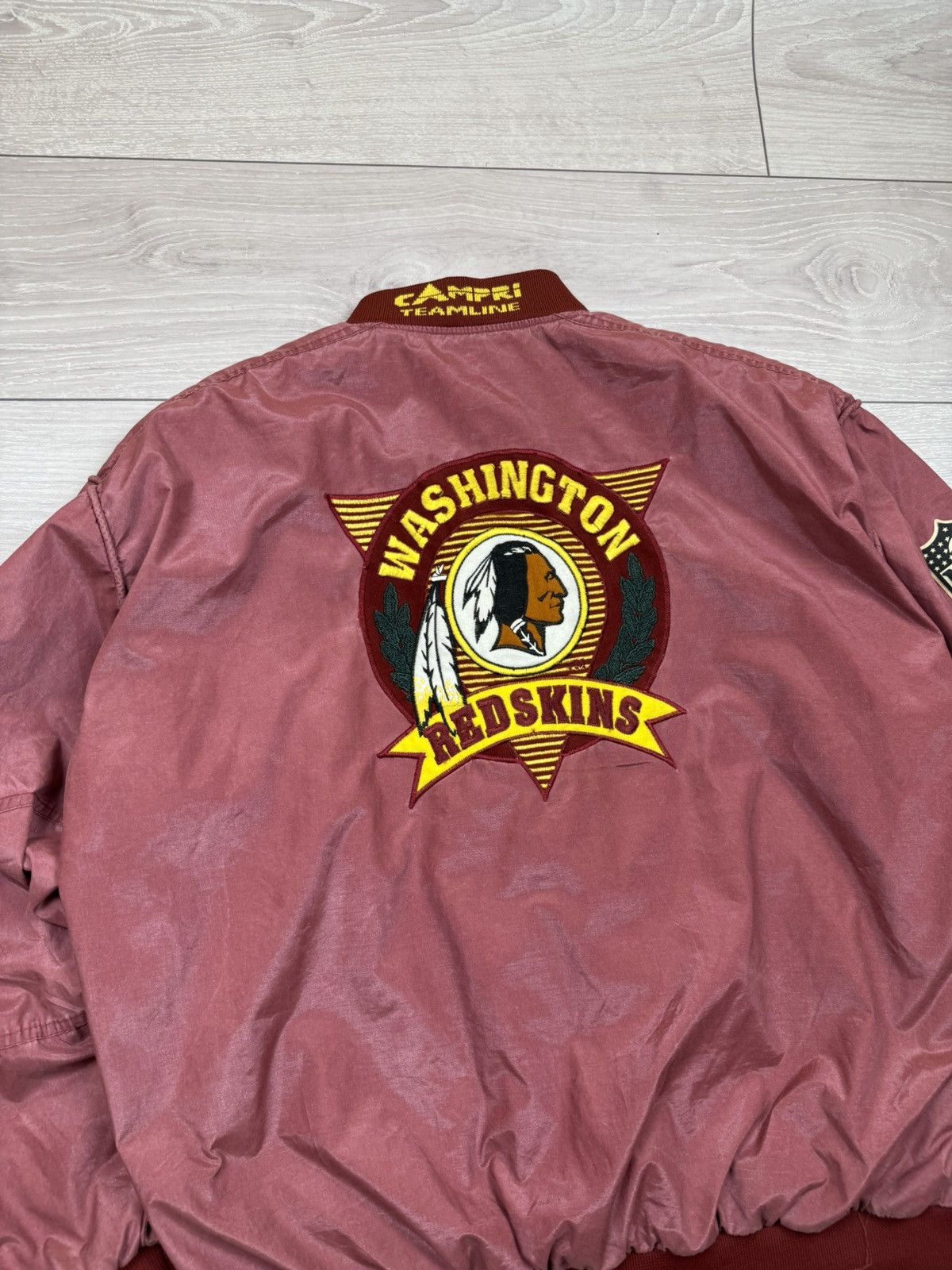 NFL Vintage Red Skins Washington Campri NFL Bomber Jacket Size US XXL / EU 58 / 5 - 3 Thumbnail