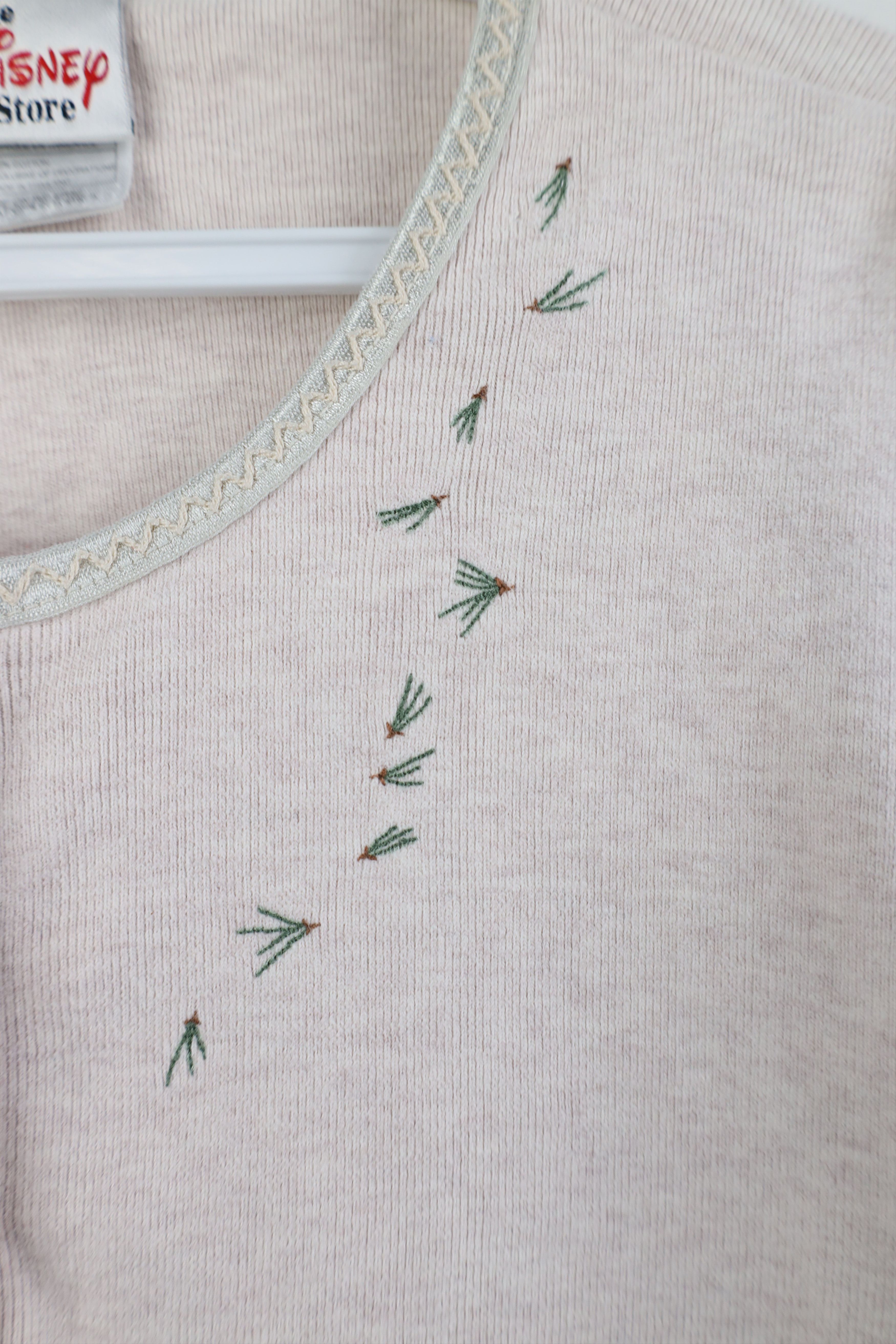 Disney Vintage 90s Disney Knit Winnie the Pooh Henley T-Shirt Beige Size M / US 6-8 / IT 42-44 - 5 Thumbnail