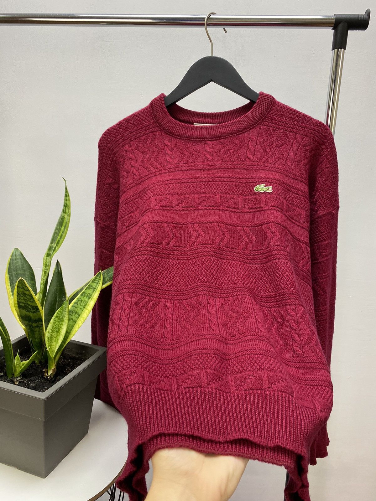 Lacoste × Vintage Chemise Lacoste Vintage Men’s Rare Wool Sweater Size US XL / EU 56 / 4 - 9 Thumbnail