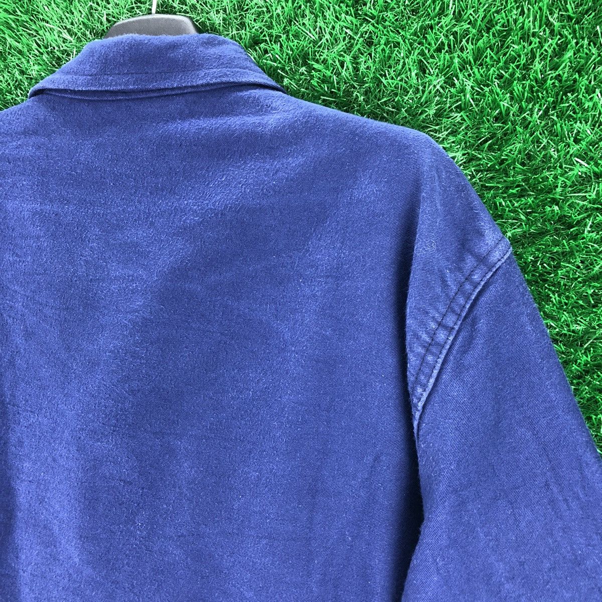 Le Laboureur Vintage 70's Europe Workwear Chore Jacket Indigo Blue Size US XL / EU 56 / 4 - 5 Thumbnail