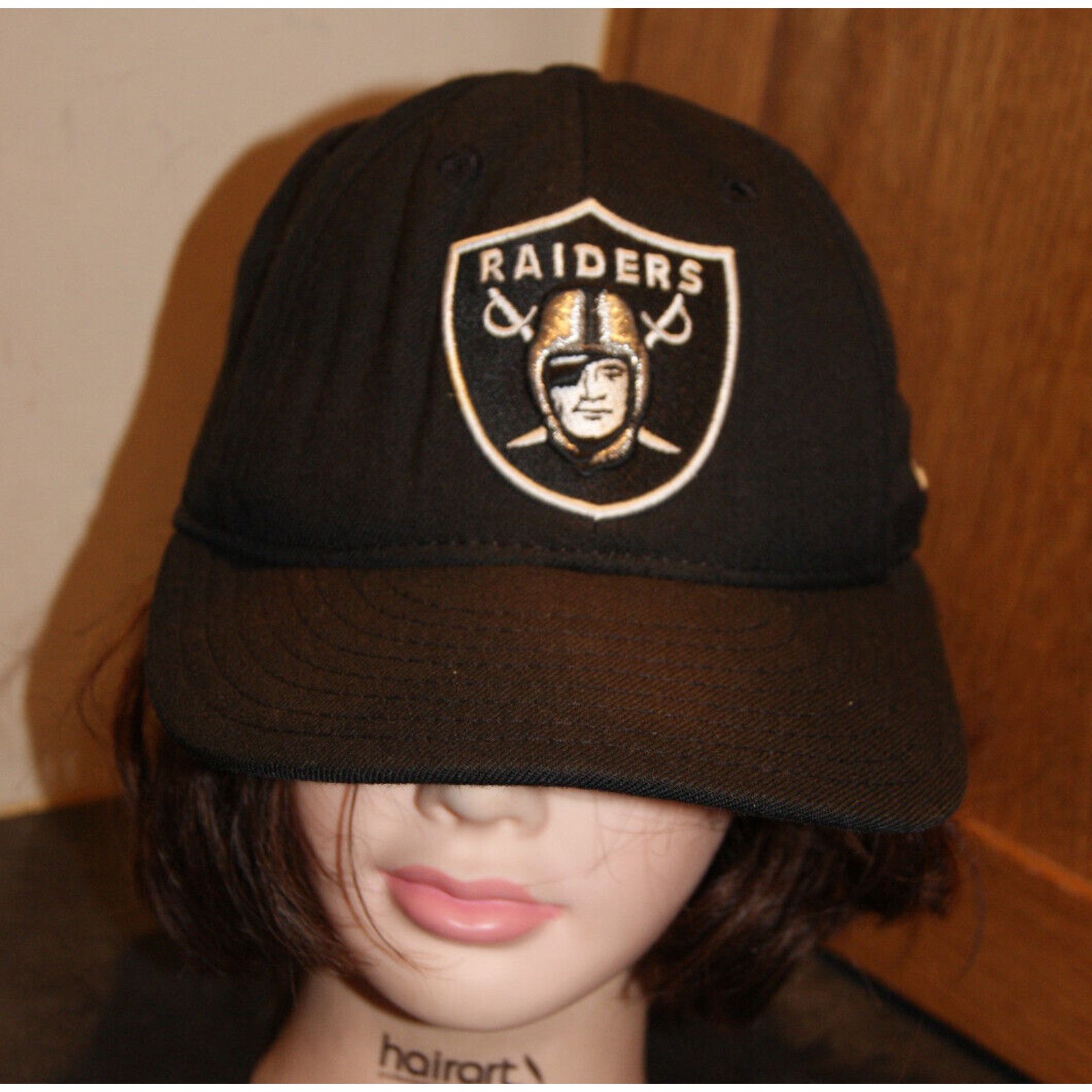 New Era VTG Oakland LA Raiders Wool New Era Low Profile Sz 7 1/8 USA Size ONE SIZE - 3 Thumbnail