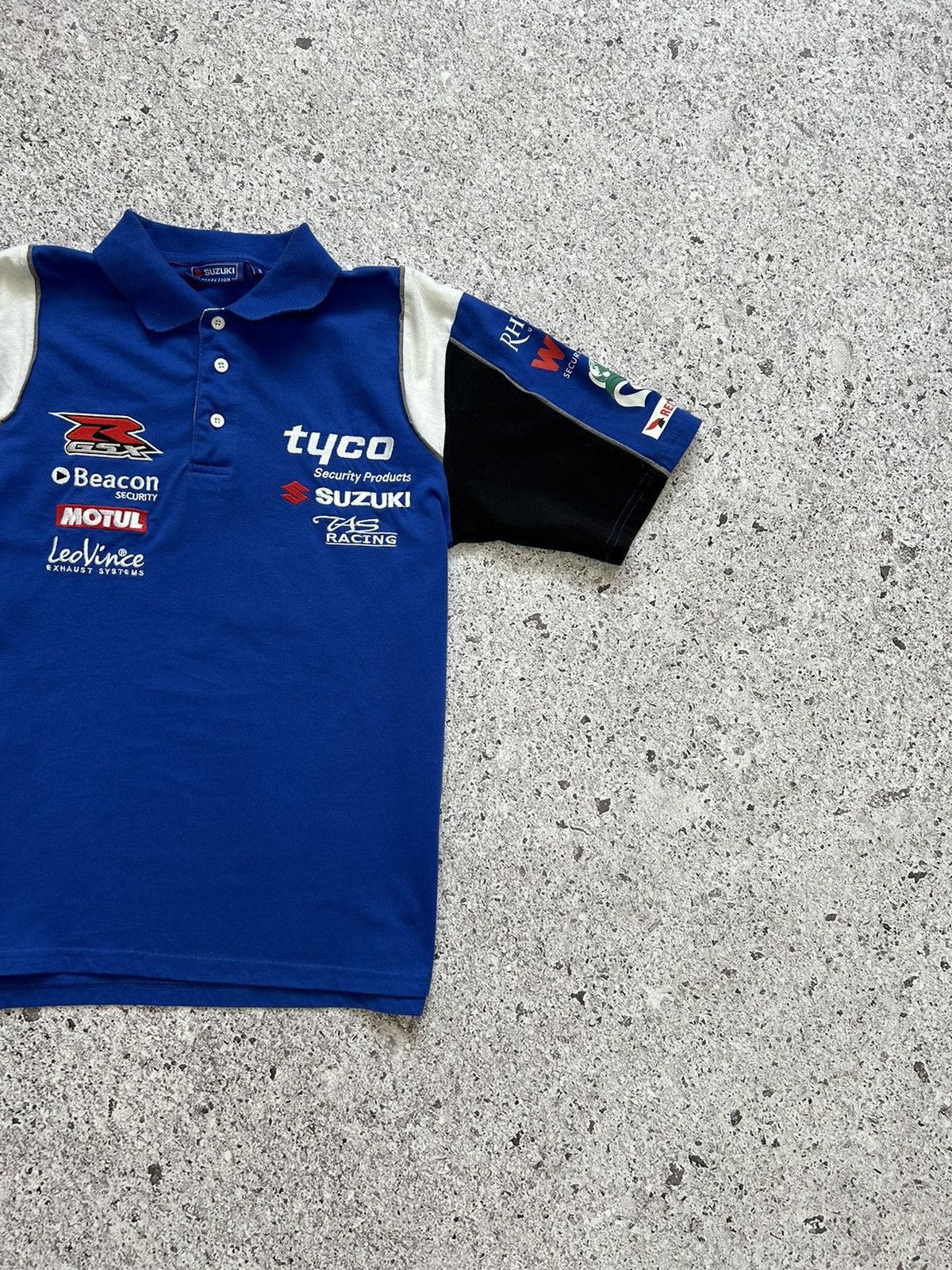 Vintage Suzuki Tyco Gas Racing Streetwear Polo T-Shirt Size US S / EU 44-46 / 1 - 5 Thumbnail