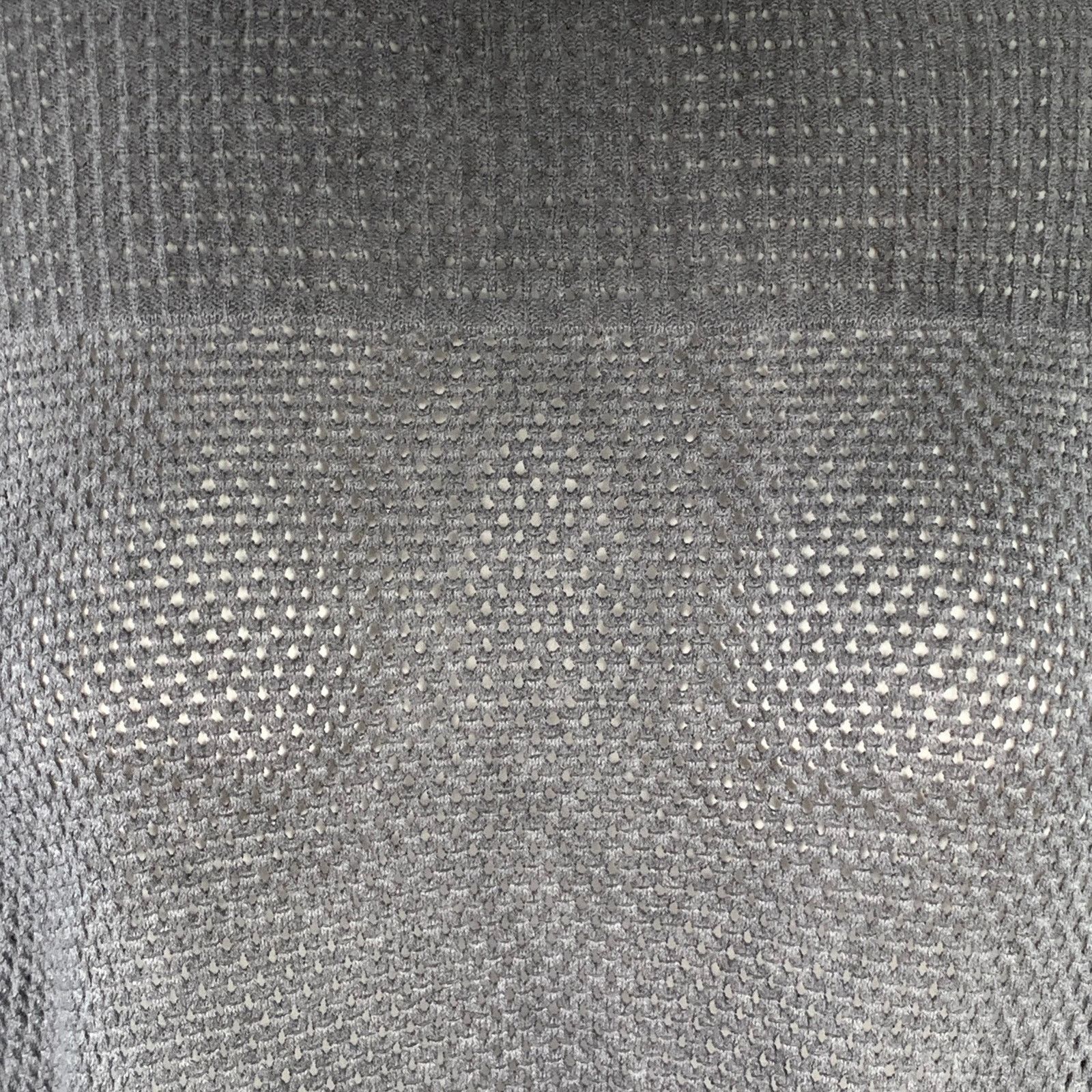 Other M Grey Cotton Waffle Knit Long Sleeve Casual Top Size M / US 6-8 / IT 42-44 - 2 Thumbnail