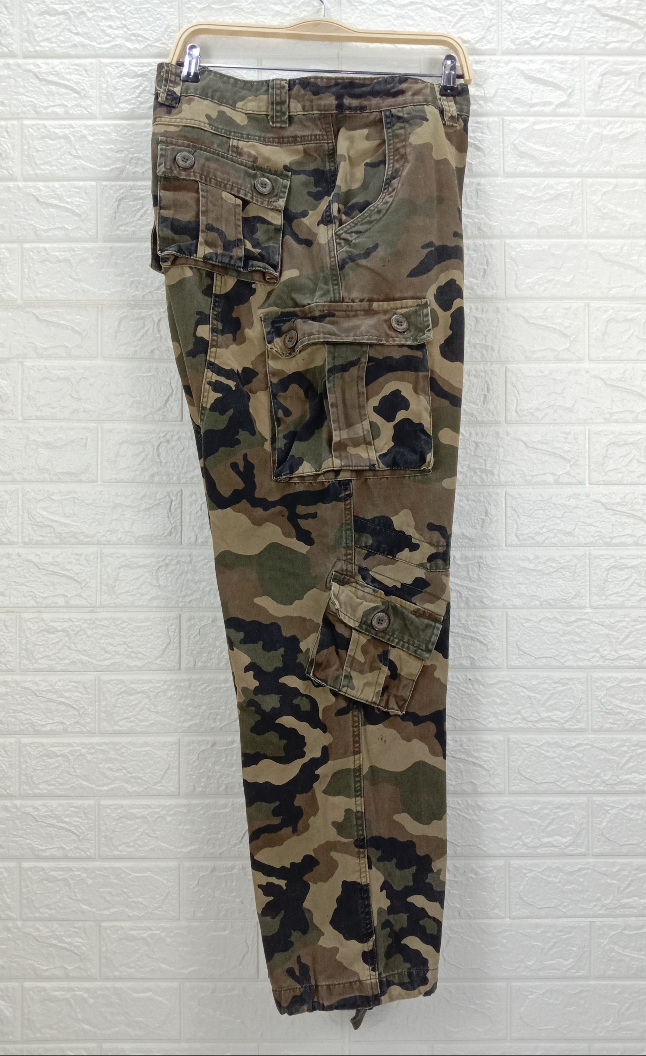 Japanese Brand Vintage Camo Mustway Multi Pocket Cargo Pants Size US 38 / EU 54 - 9 Thumbnail
