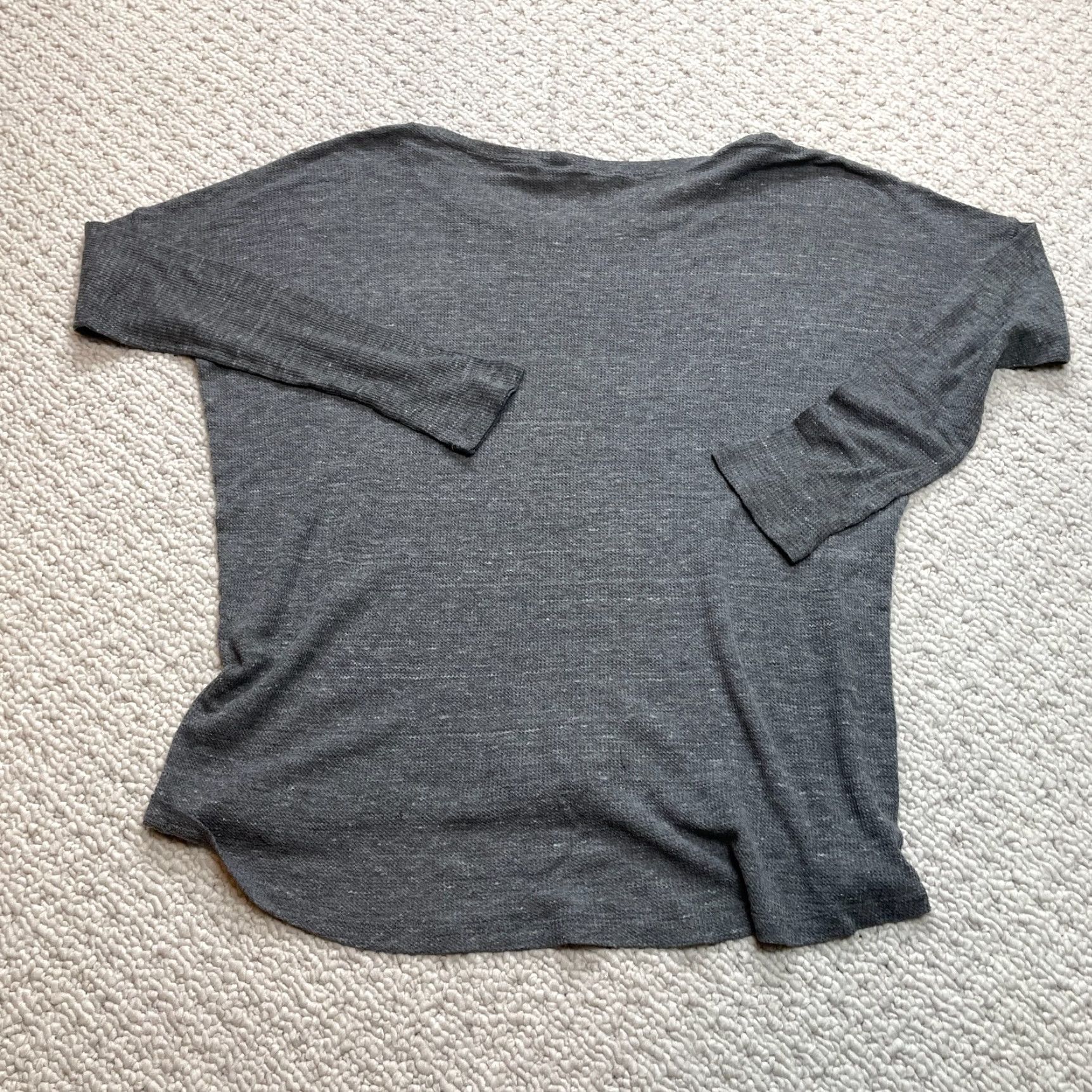 BCBGeneration BCBGeneration Shirt Womens Medium Gray Long Sleeve Soft Stretch Pullover Casual Size M / US 6-8 / IT 42-44 - 8 Thumbnail