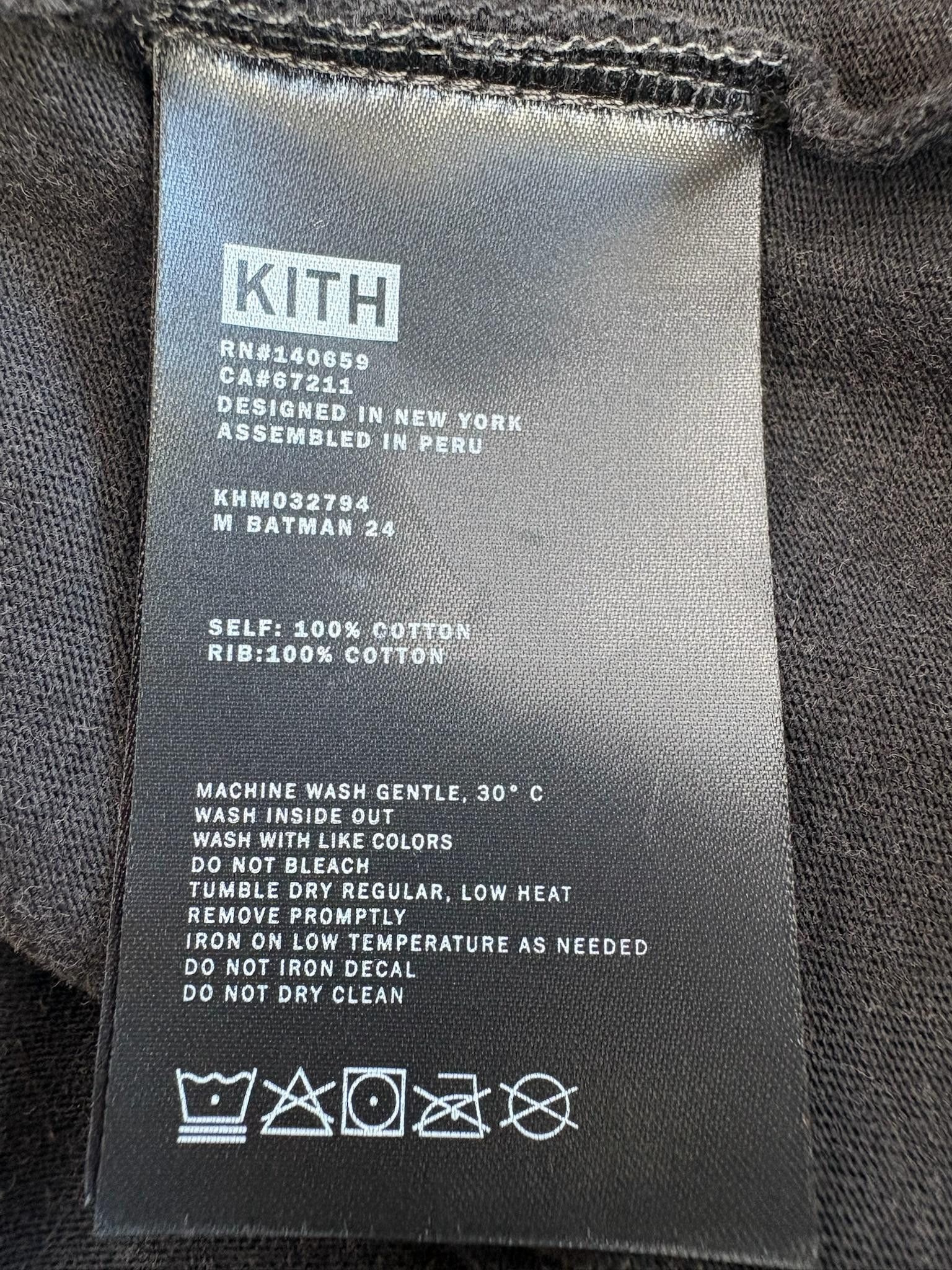 Kith Kith x Batman Logo "Vintage" Tee (Black) Size US M / EU 48-50 / 2 - 5 Thumbnail