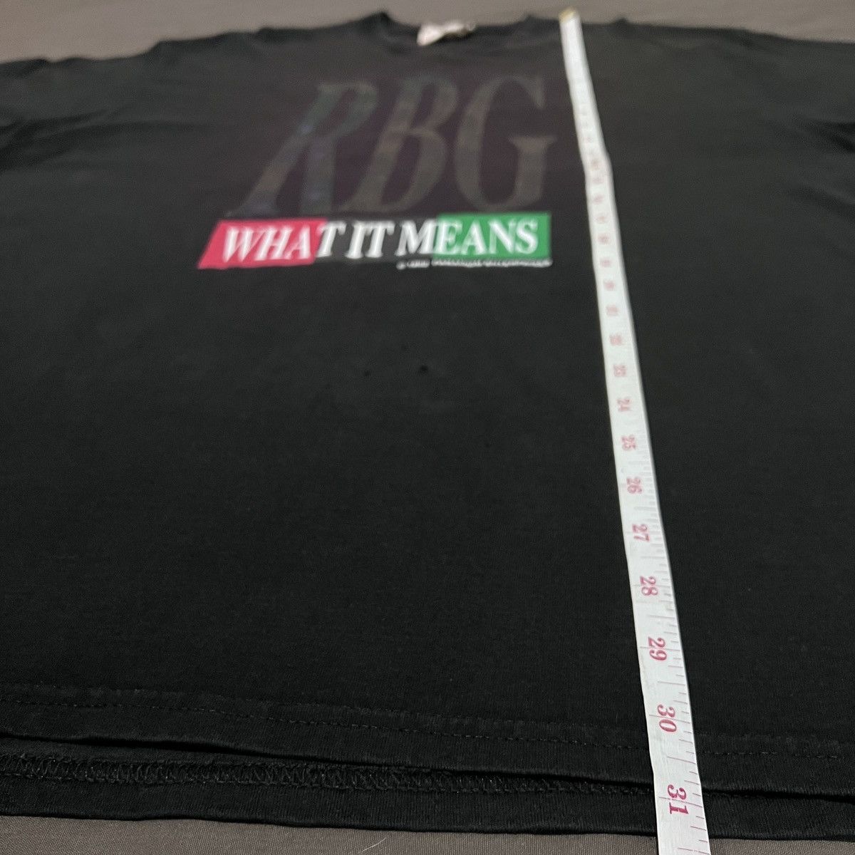 Rap Tees Vintage RBG WHAT IT MEANS Quotes Tee Faded Graphic Fashion Size US XL / EU 56 / 4 - 11 Thumbnail