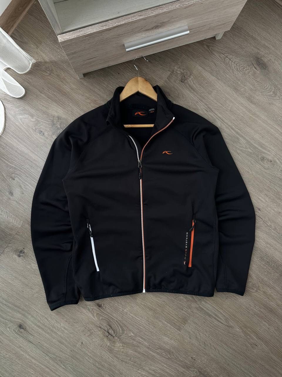 KJUS × Vintage Vintage Kjus Outdoor Black Big Logo Zip Hoodie Size US S / EU 44-46 / 1 - 4 Thumbnail