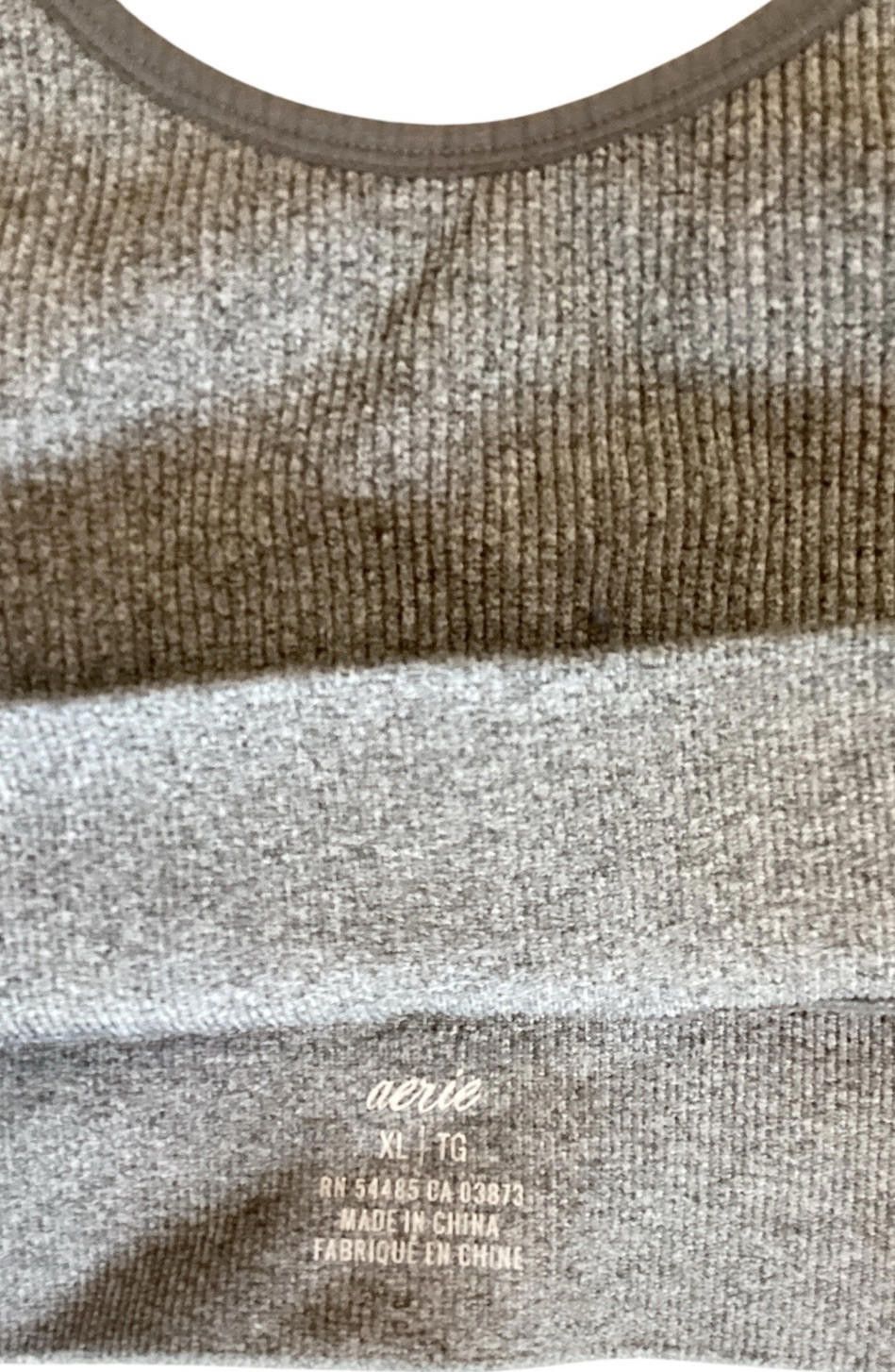 Designer Aerie Seamless Heather Square Nec Bralette Ribbed XL Size ONE SIZE - 3 Thumbnail