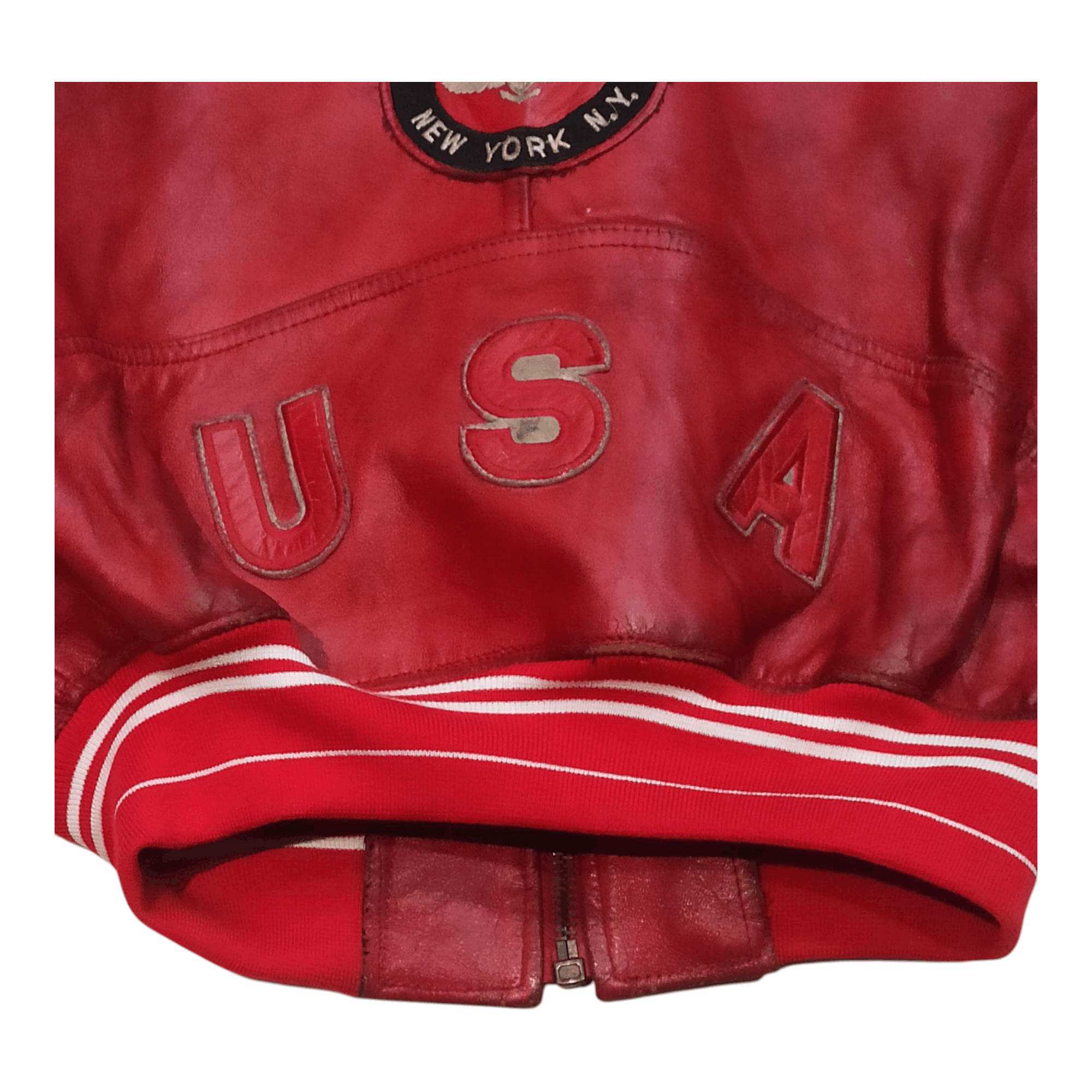 Avirex × Vintage Rare Vintage Leather varsity Jacket Avirex Size US S / EU 44-46 / 1 - 3 Thumbnail