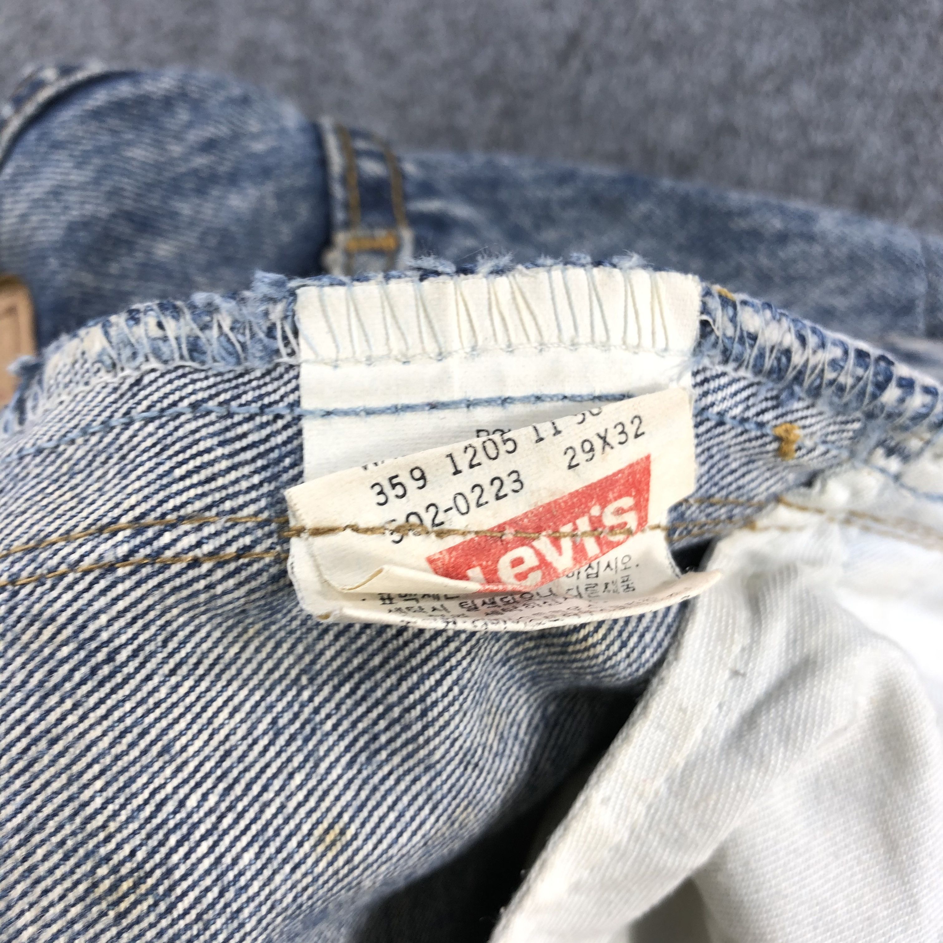 Levi's × Vintage Vintage 90s Blue Wash Levis 502 Jeans-J2265 Size US 28 / EU 44 - 8 Thumbnail
