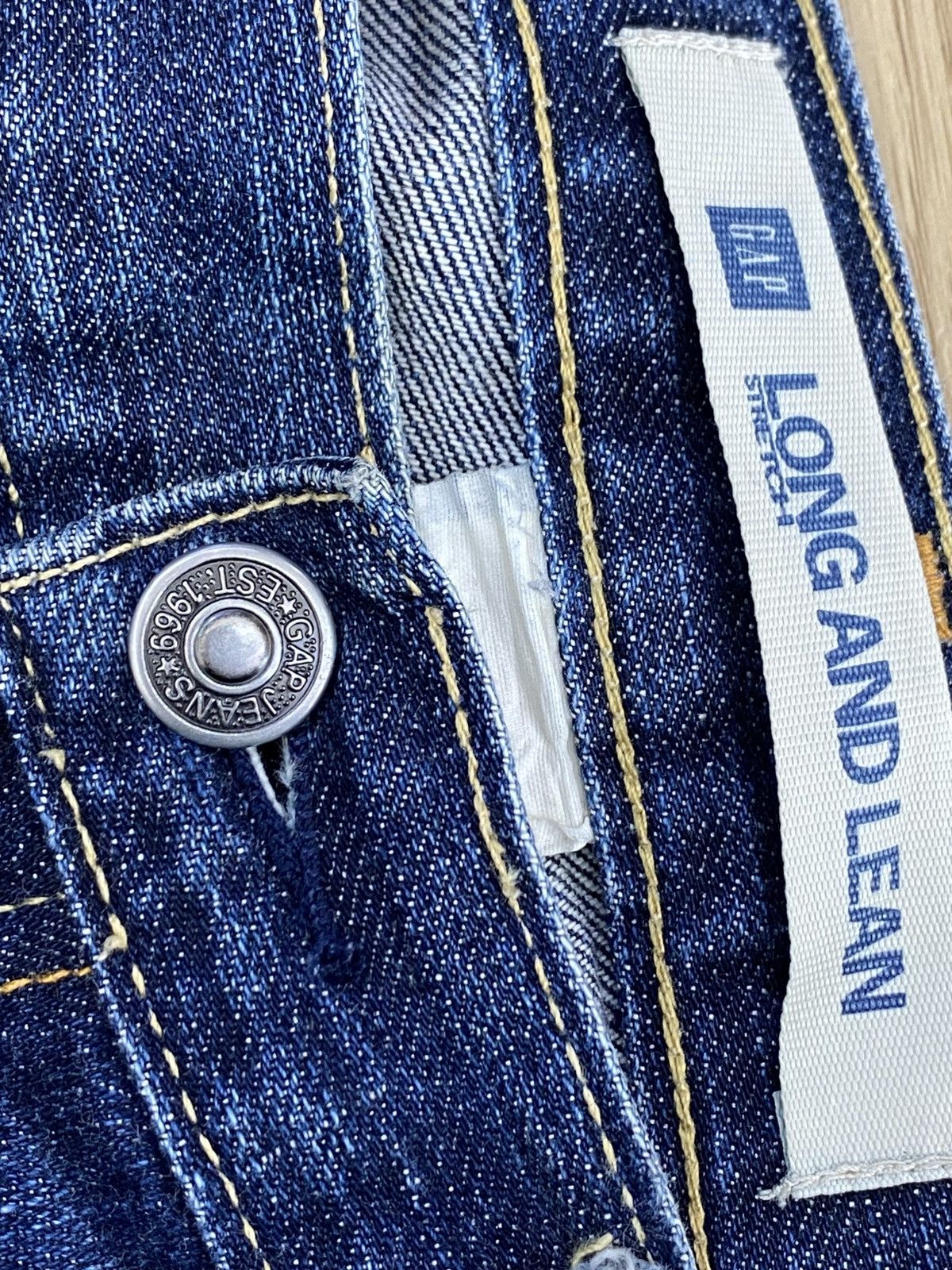 Gap GAP Blue Wash Style Ribbed Flare Jeans Size US 30 / EU 46 - 13 Thumbnail