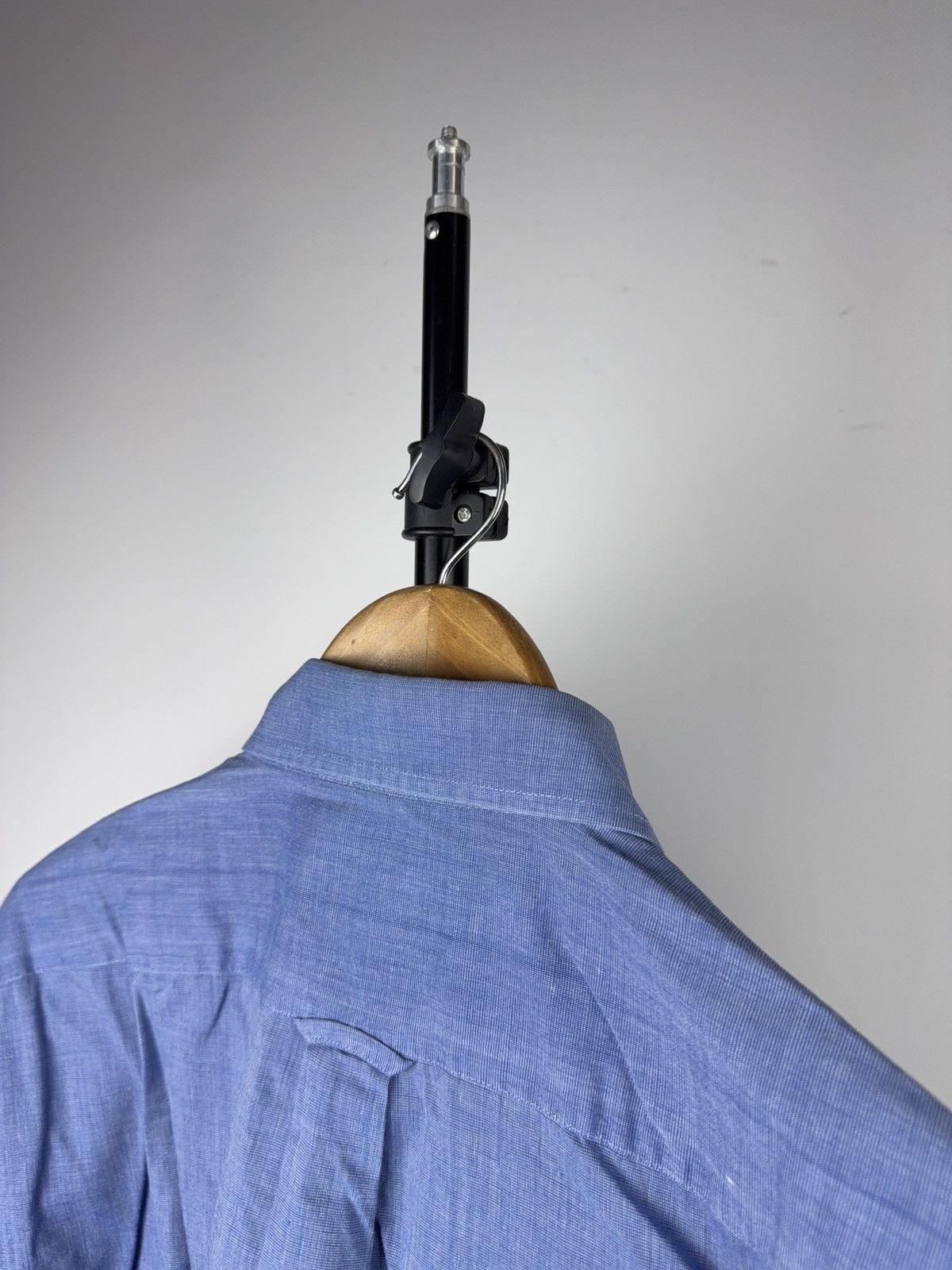 Polo Ralph Lauren 90s Vintage Polo Ralph Lauren Button Short Down Shirt Blue Size US L / EU 52-54 / 3 - 13 Thumbnail