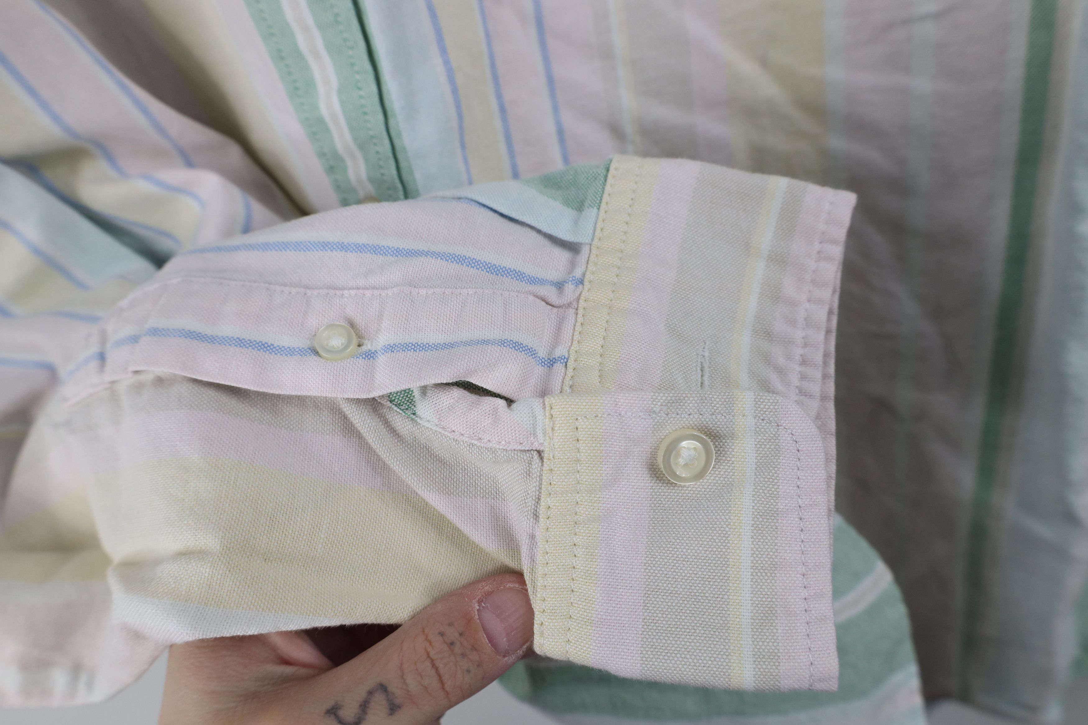 Gap Vintage Gap Striped Collared Oxford Button Down Shirt Size US L / EU 52-54 / 3 - 6 Thumbnail