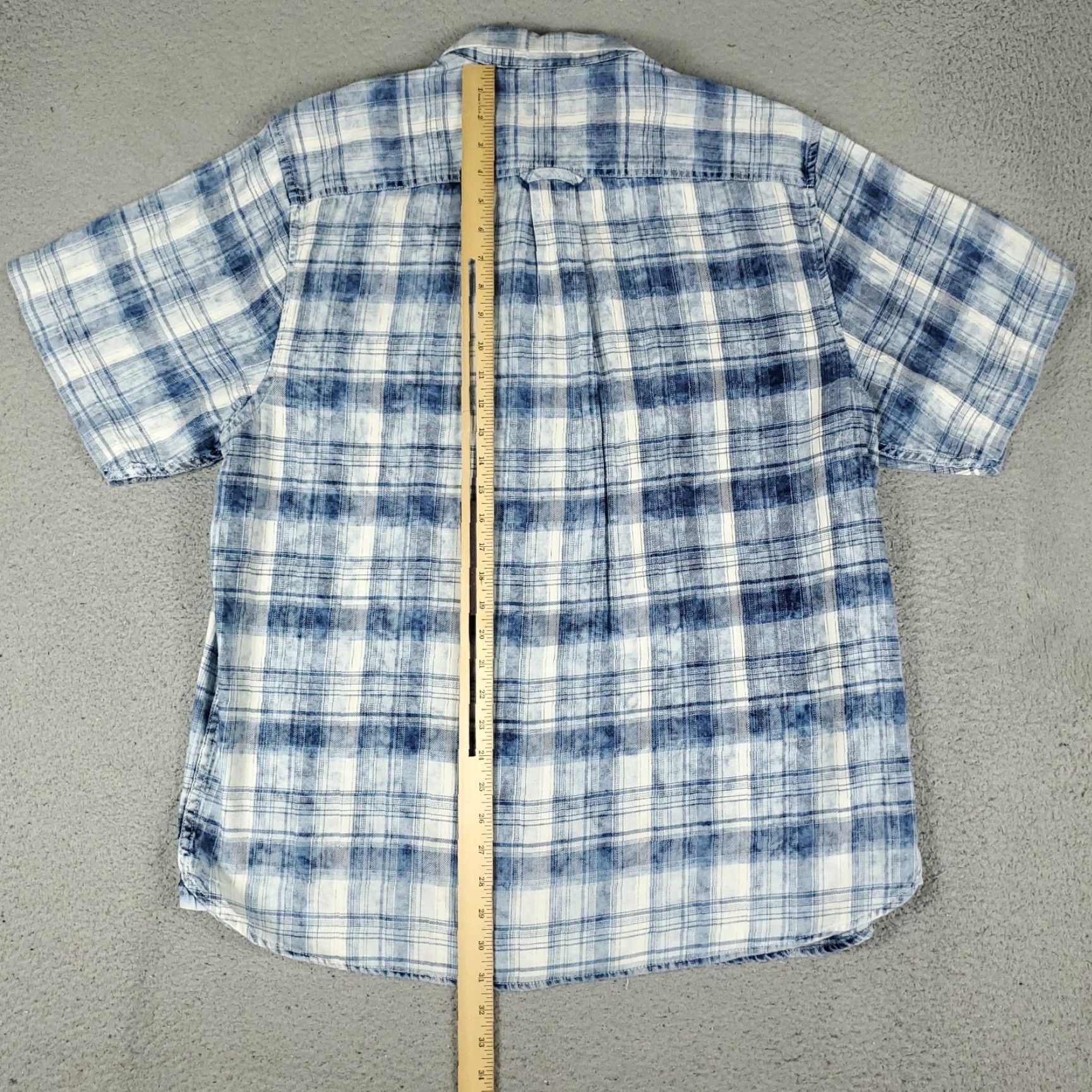 Tommy Bahama Tommy Bahama Shirt Mens XL Blue Plaid Cotton Button Up Short Sleeve Size US XL / EU 56 / 4 - 3 Thumbnail
