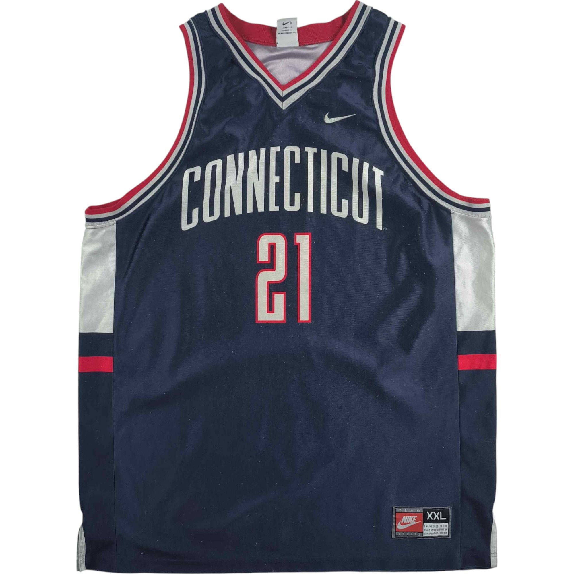 Nike Connecticut Huskies Nike #21 basketball jersey size XXL Size US XXL / EU 58 / 5 - 1 Thumbnail