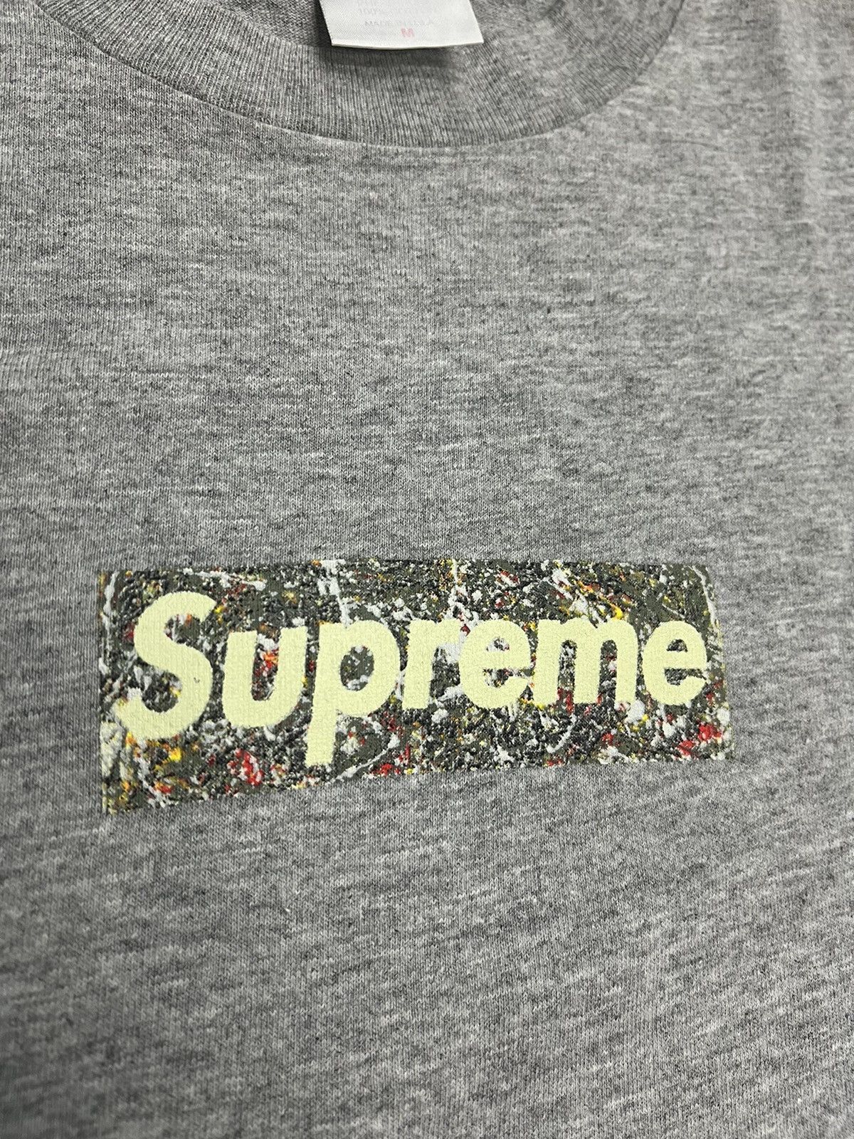 Supreme Supreme 1999 Jackson Pollock Box Logo Tee Size US M / EU 48-50 / 2 - 4 Thumbnail