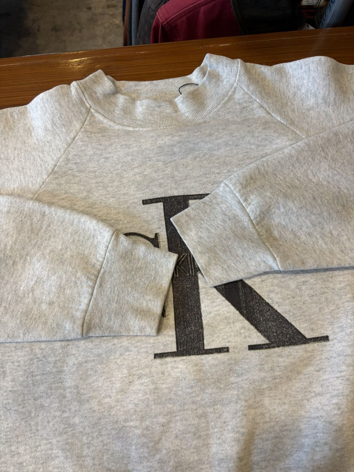 Calvin Klein Vintage 80-90s Calvin Klein Monogram Logo Relaxed Sweatshirt Size US XL / EU 56 / 4 - 8 Thumbnail